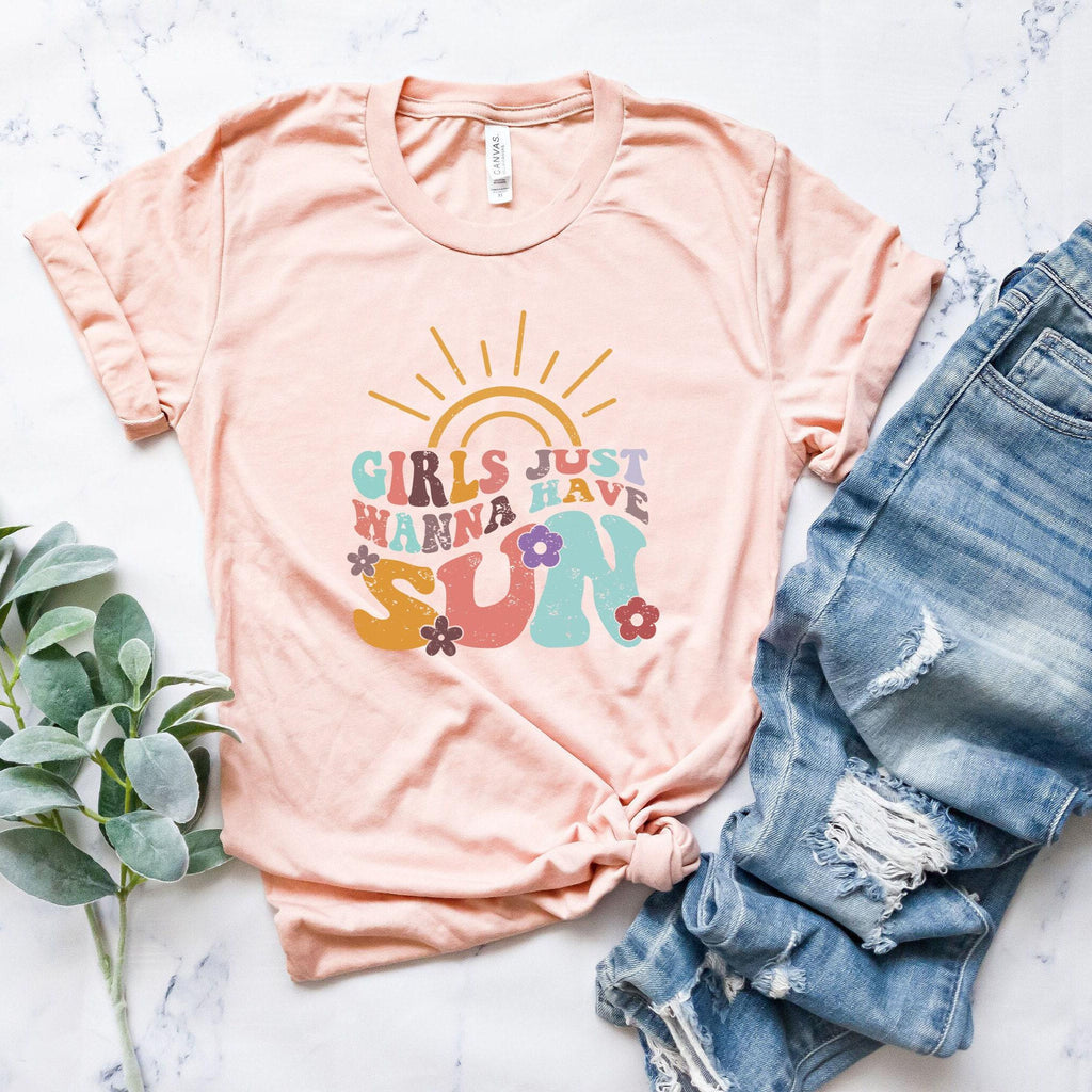 Girls Just Wanna Have Sun Shirt, Funny Summer Shirt, Girlfriends Tshirt, Sisters Tee, Summer Lover Shirt, Matching Girls Group Shirt