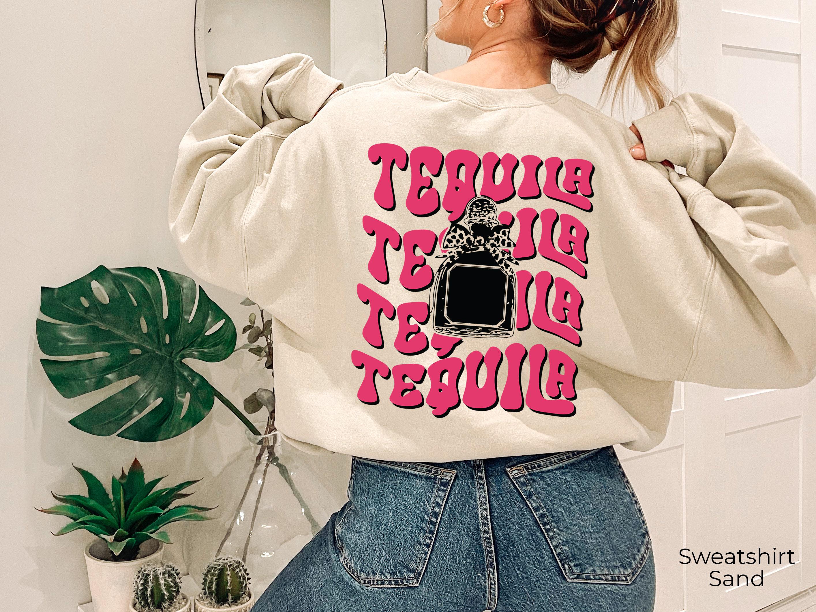 Trendy Tequila Sweatshirt, Women's Aesthetic Hangover Hoodie, College Party Shirt, Tequila Shirt, Drinking Tshirt, Cool Festival Gift