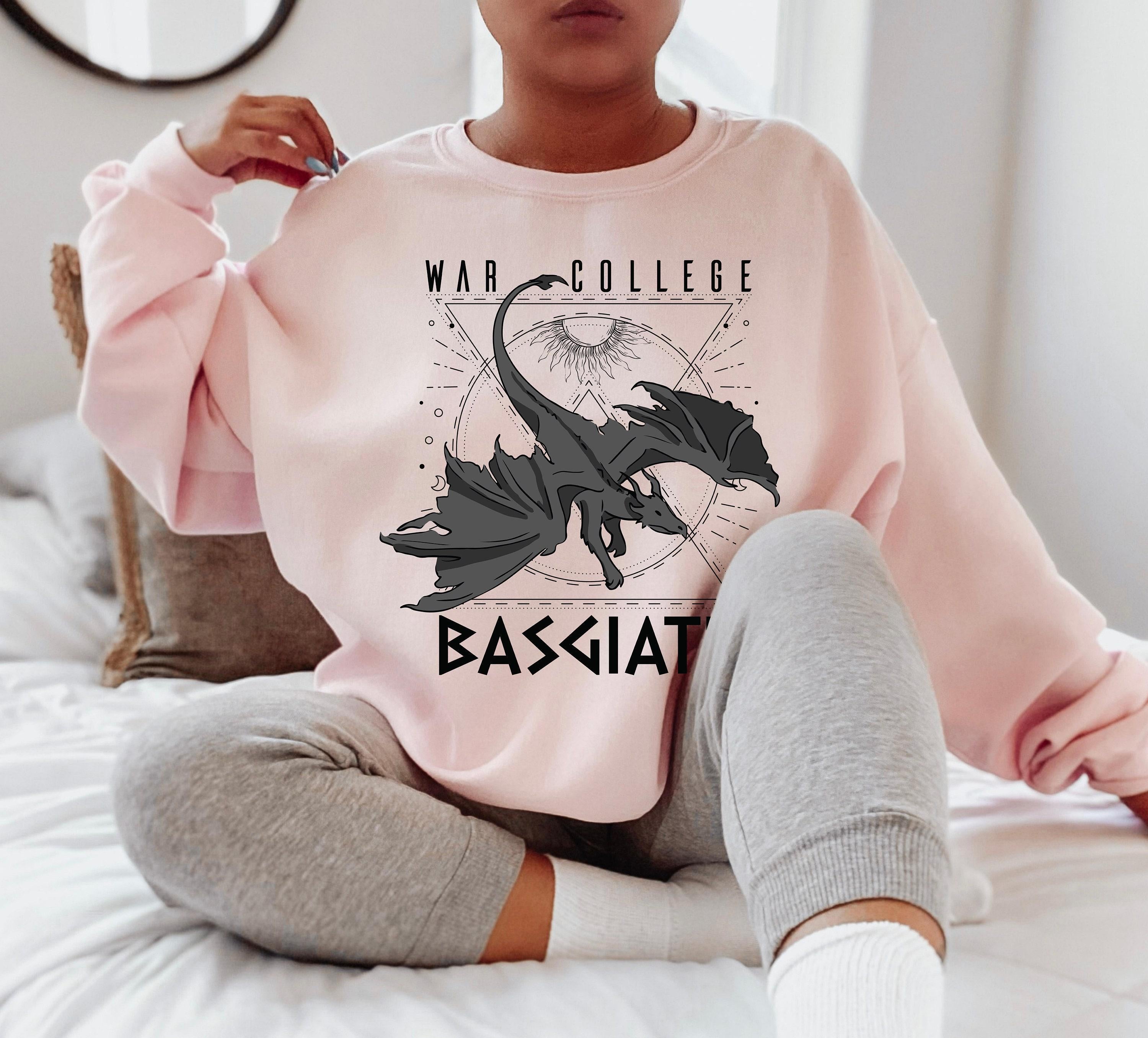 Basgiath War College Sweatshirt, Aesthetic Fourth Wing Hoodie, Dragon Rider Shirt, Gift For Fantasy Reader, Trendy Bookish Shirt
