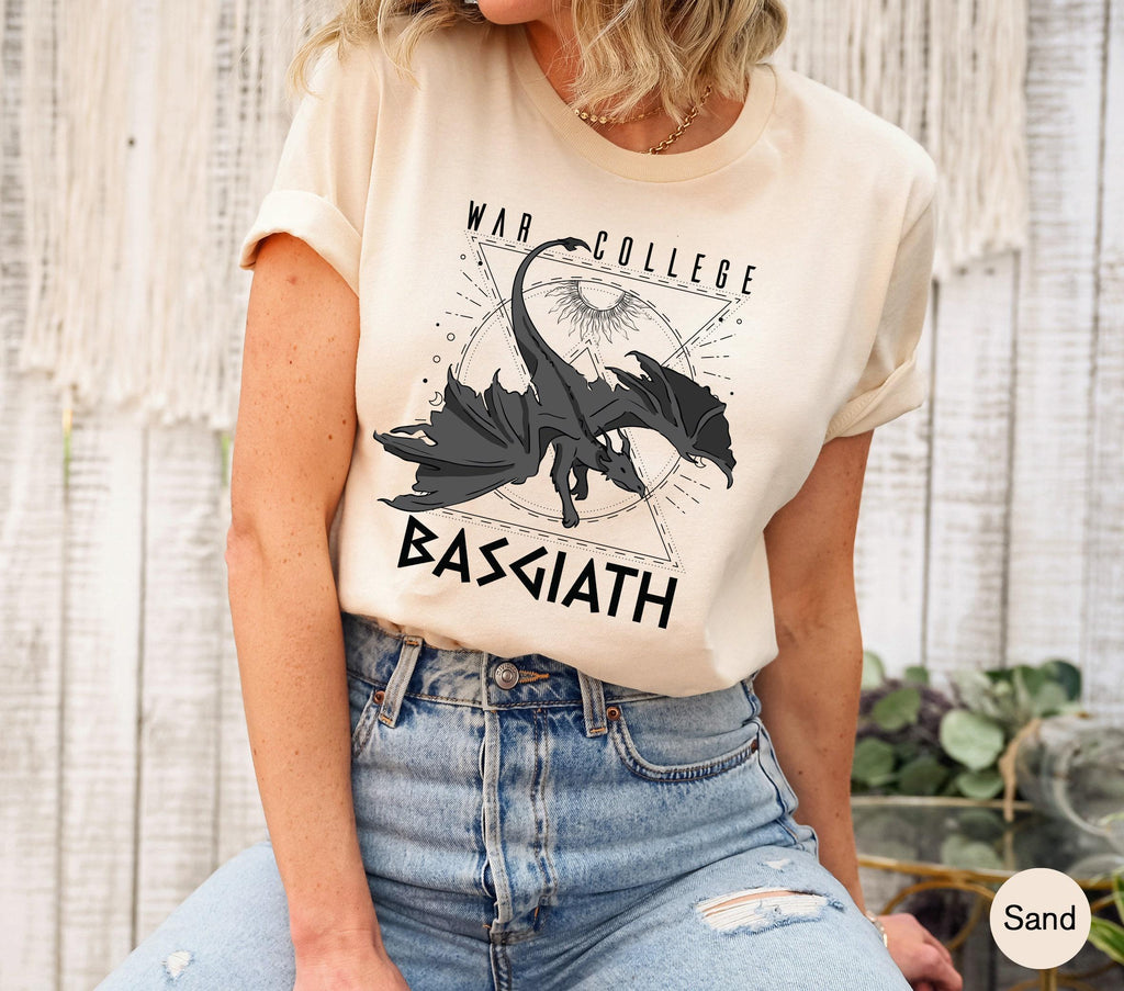 Basgiath War College Sweatshirt, Aesthetic Fourth Wing Hoodie, Dragon Rider Shirt, Gift For Fantasy Reader, Trendy Bookish Shirt