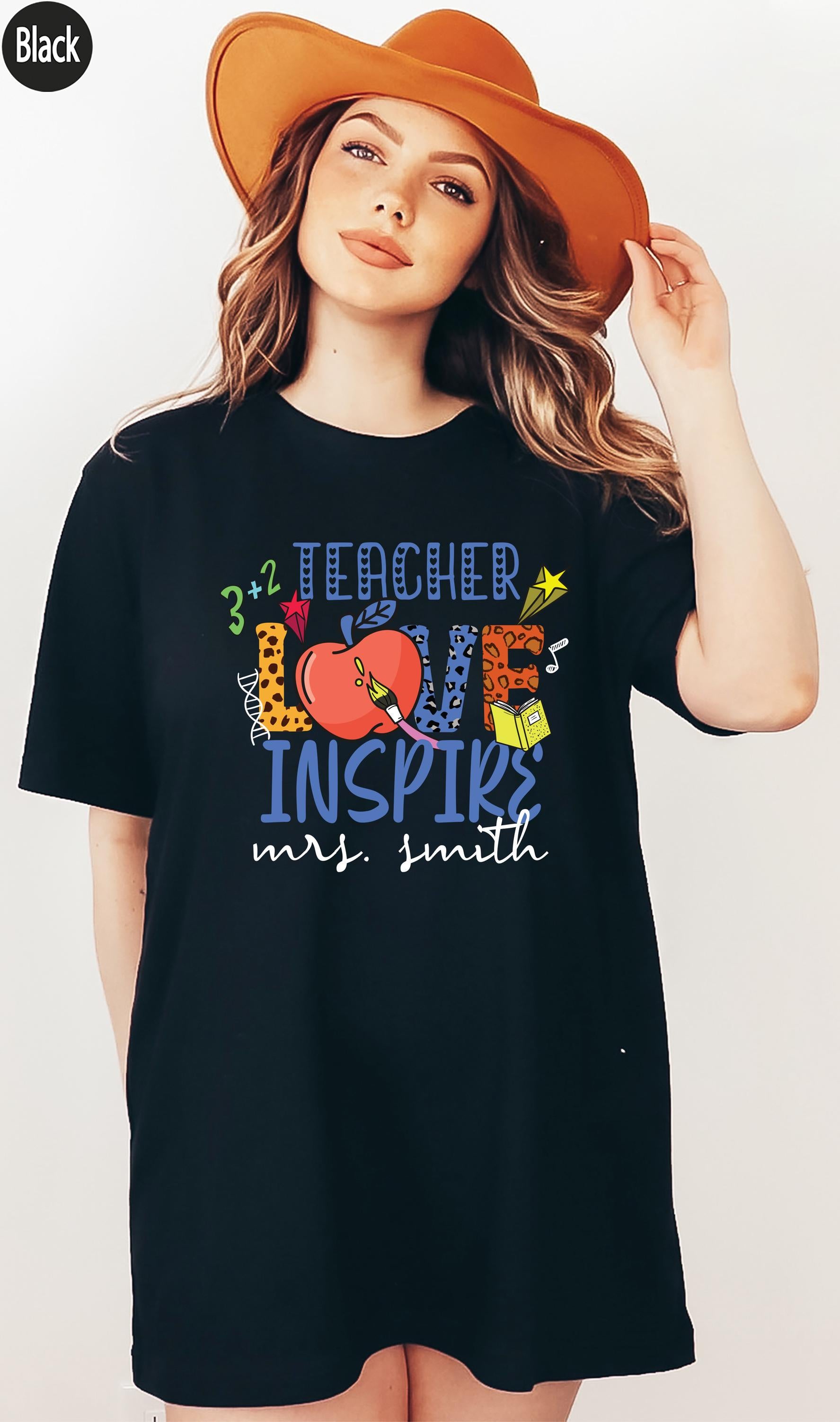 Custom Teacher Love Inspire Sweatshirt, Teacher Saying Quote Hoodie For New Teacher, Teacher Motivation T-Shirt, Cute Educator Gift, E8292