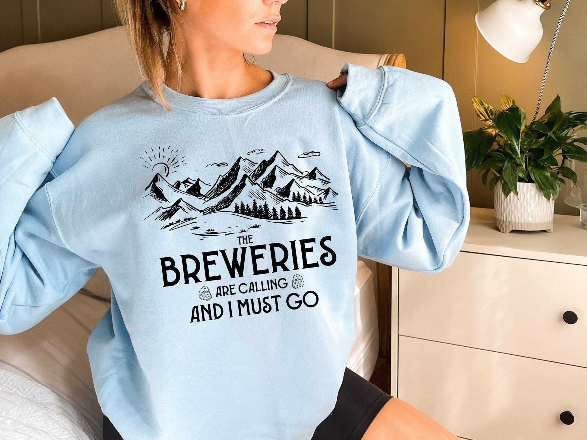 The Breweries Are Calling And I Must Go Shirt, Women's Funny Drinking Sweatshirt, Craft Beer Shirt, Homebrew Tshirt, Beer Lover Gifts