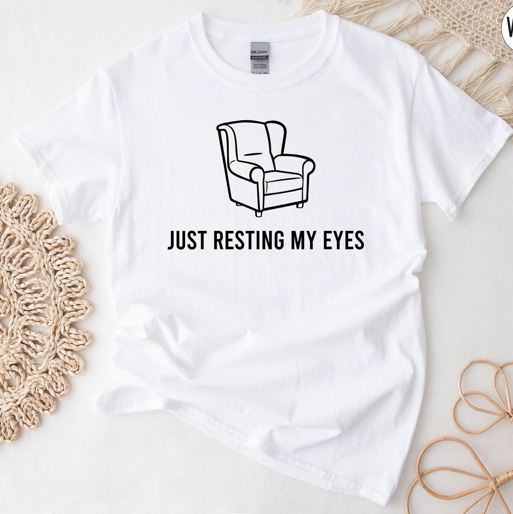 Just Resting My Eyes Shirt | Grandparent Gifts For Christmas, Funny Dad Gift, Gift From Daughter, Fathers Day Gifts, Funny Gifts For Men
