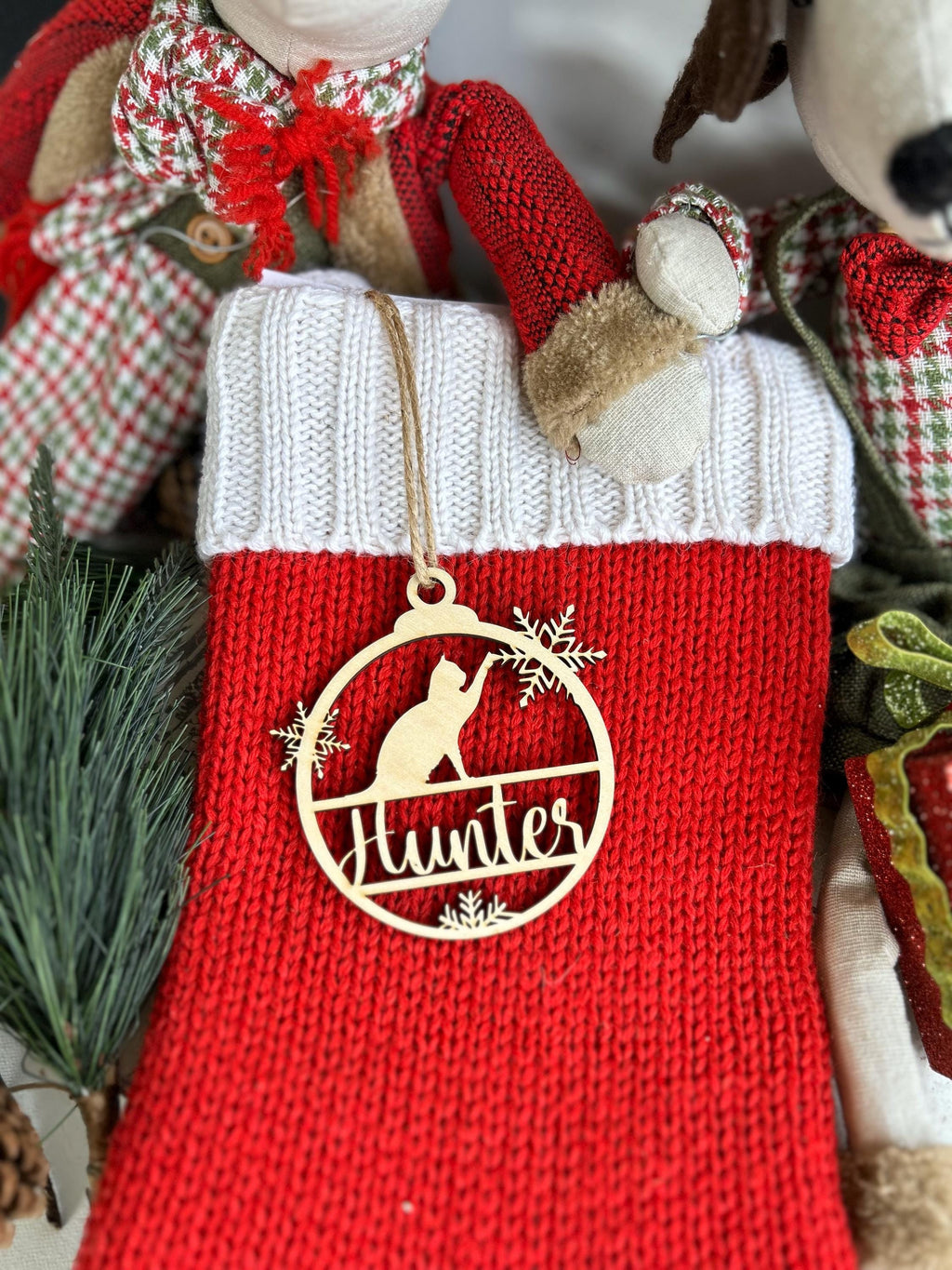 Personalized  Dog Paw Ornament, Custom Christmas Wood Ornament, Xmas  Décor, Family Christmas Ornament, Special Gift for Christmas