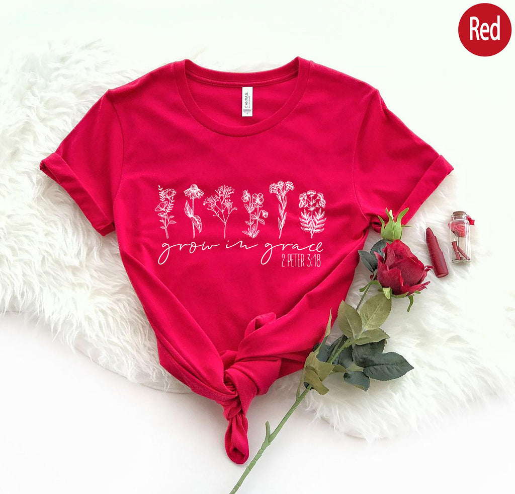 Grow In Grace Sweatshirt, Christian Sweatshirt, Bible Verse Shirt, Religious Gifts For Women, Faith Hoodie, Trendy Christian Gifts