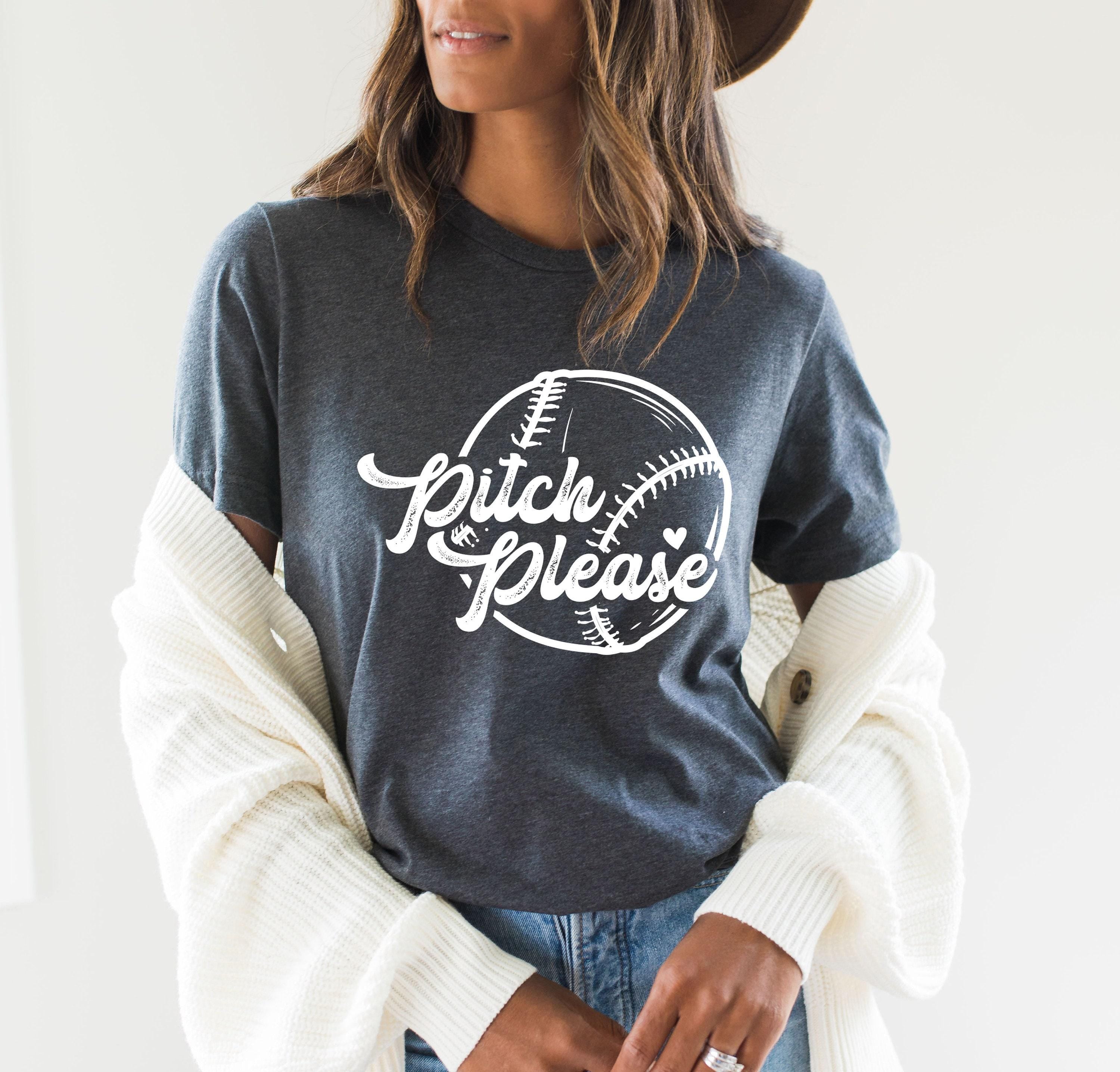 Women's Funny Baseball Sweatshirt, Pitch Please Shirt, Baseball Mom Shirt, Baseball Player Gifts, Baseball Team Hoodie, Coach Gifts