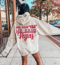 She Said Yes We Said Vegas Hoodie, Aesthetic Vegas Bachelorette Party Shirt, Matching Bach Party Sweatshirt, Retro Bridesmaid Gift