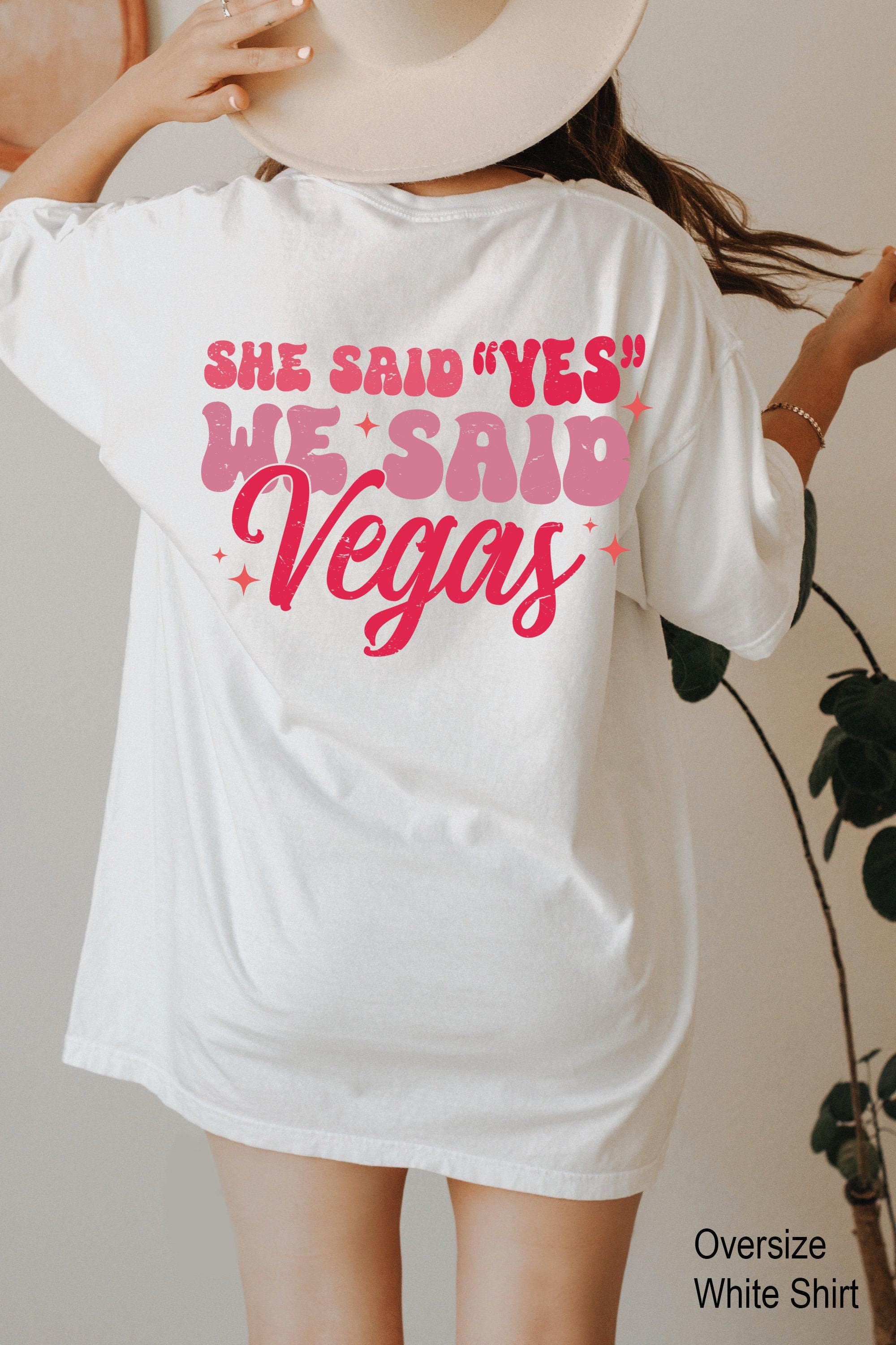 She Said Yes We Said Vegas Hoodie, Aesthetic Vegas Bachelorette Party Shirt, Matching Bach Party Sweatshirt, Retro Bridesmaid Gift