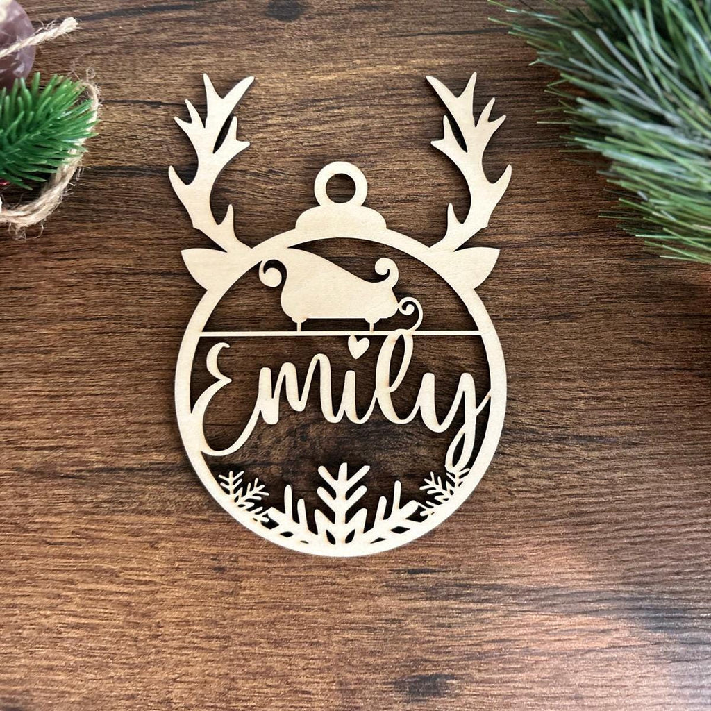 Personalized  Name Christmas Ornament, Custom Christmas Wood Ornament, Xmas  Décor, Family Christmas Ornament, Gift for Christmas