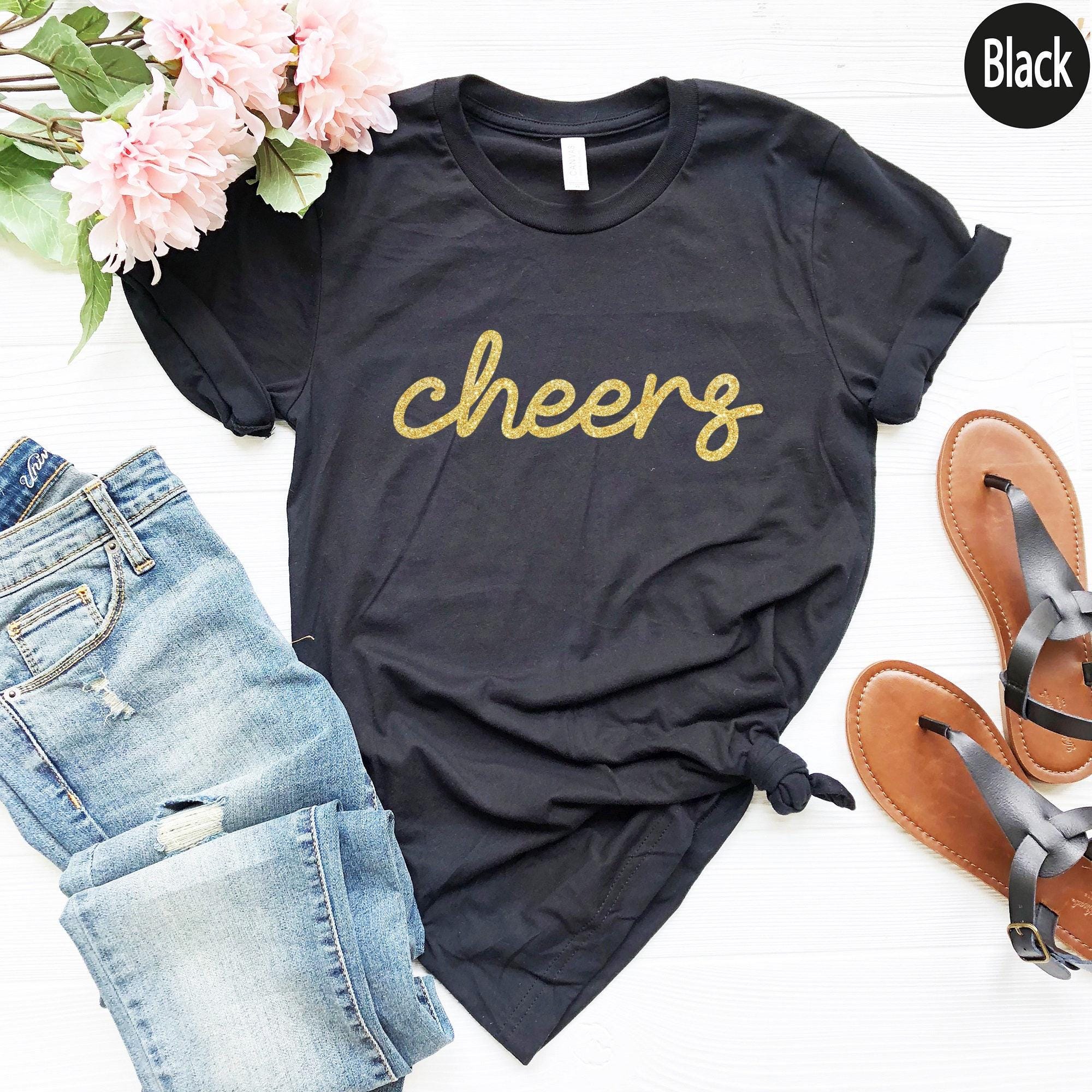 Cheers Sweatshirt, Girl's Party Shirt, Cute Drinking Shirt, Women's Party Hoodie, Matching Bachelorette Party Tee, Boy's