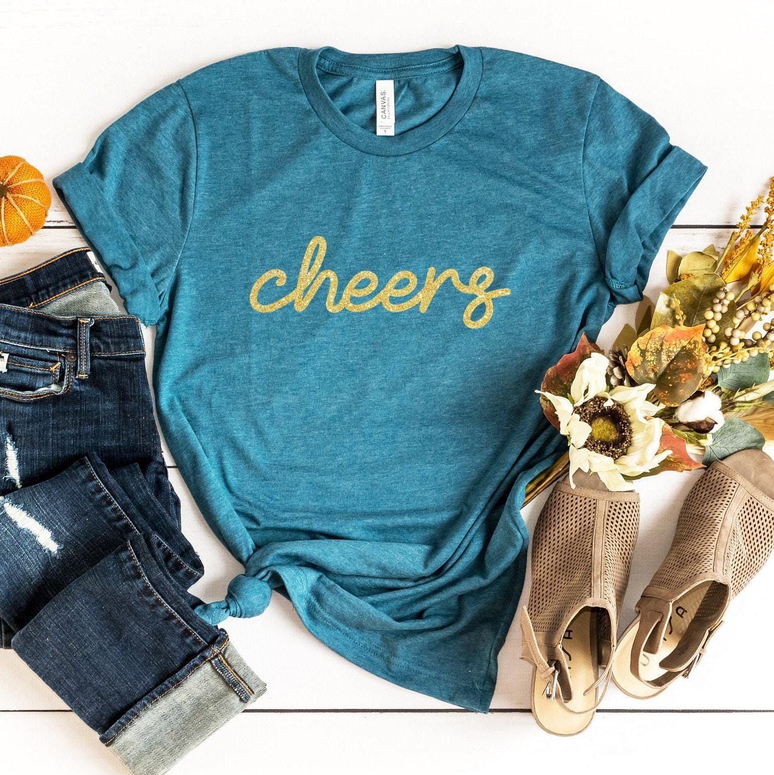 Cheers Sweatshirt, Girl's Party Shirt, Cute Drinking Shirt, Women's Party Hoodie, Matching Bachelorette Party Tee, Boy's