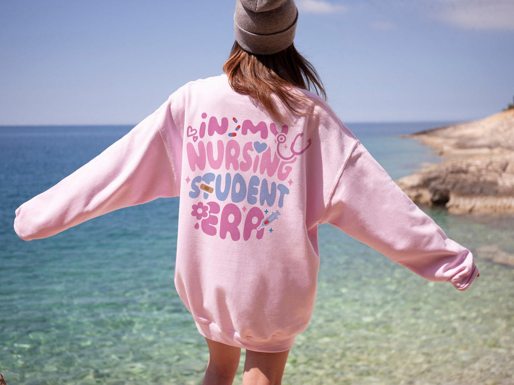 In My Nursing Student Era Hoodie, Future Nurse Sweatshirt For New Nurse, Preppy Nurse Graduation T-Shirt, Gift For Nursing Student