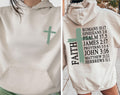 Faith Bible Verse Hoodie, Faith Cross Sweatshirt For Catholic Mama, Inspirational Christan Quotes T-shirt, Gift For Christian Women