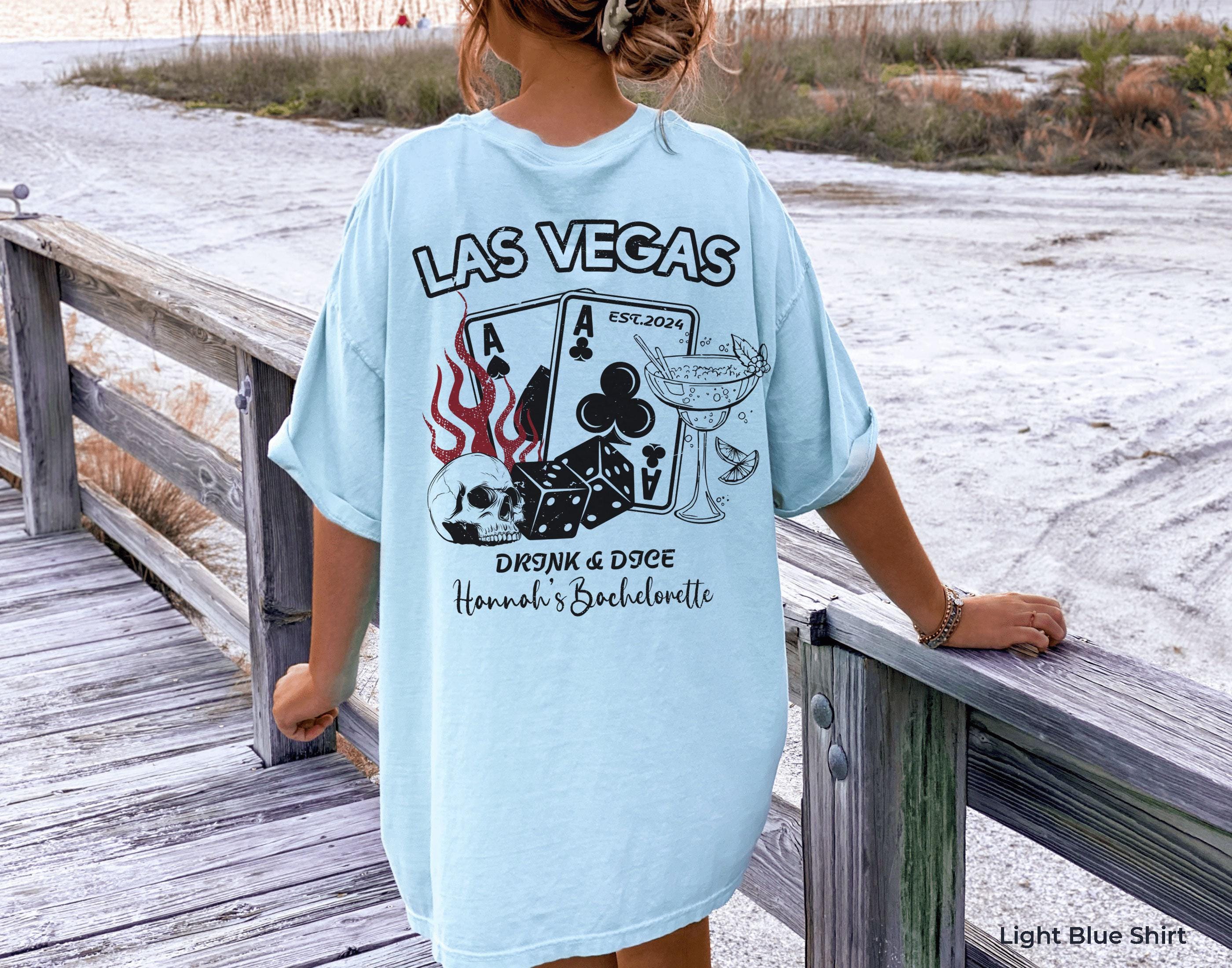 Custom Las Vegas Bachelorette Party Hoodie, Drink And Dice Sweatshirt, Retro Casino Bach Trip Shirt, Personalized Bach Party Gift