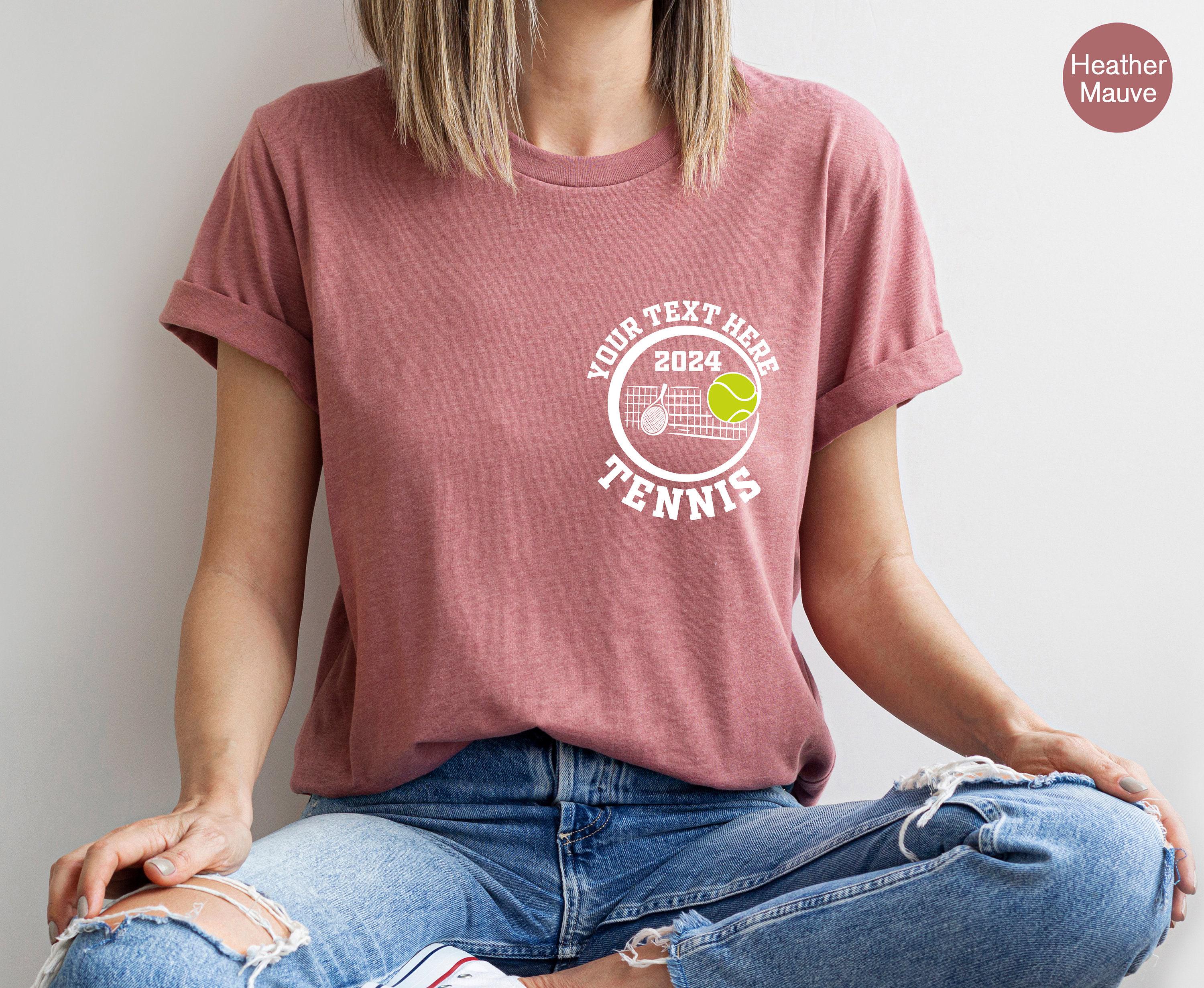 Custom Tennis Sweatshirt, Personalized Tennis Player Shirt, Tennis Game Day Hoodie, Racket Sports Lover Tee, Gift For Tennis Mom
