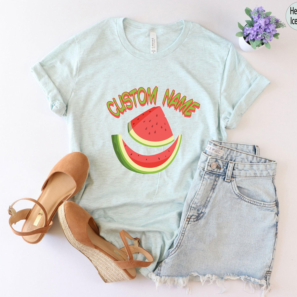 Cute Custom Shirt, Funny Custom Sweatshirt For Women, Humorous Custom Watermelon Hoodie, Personalized Gifts For Her, Unique Tshirt