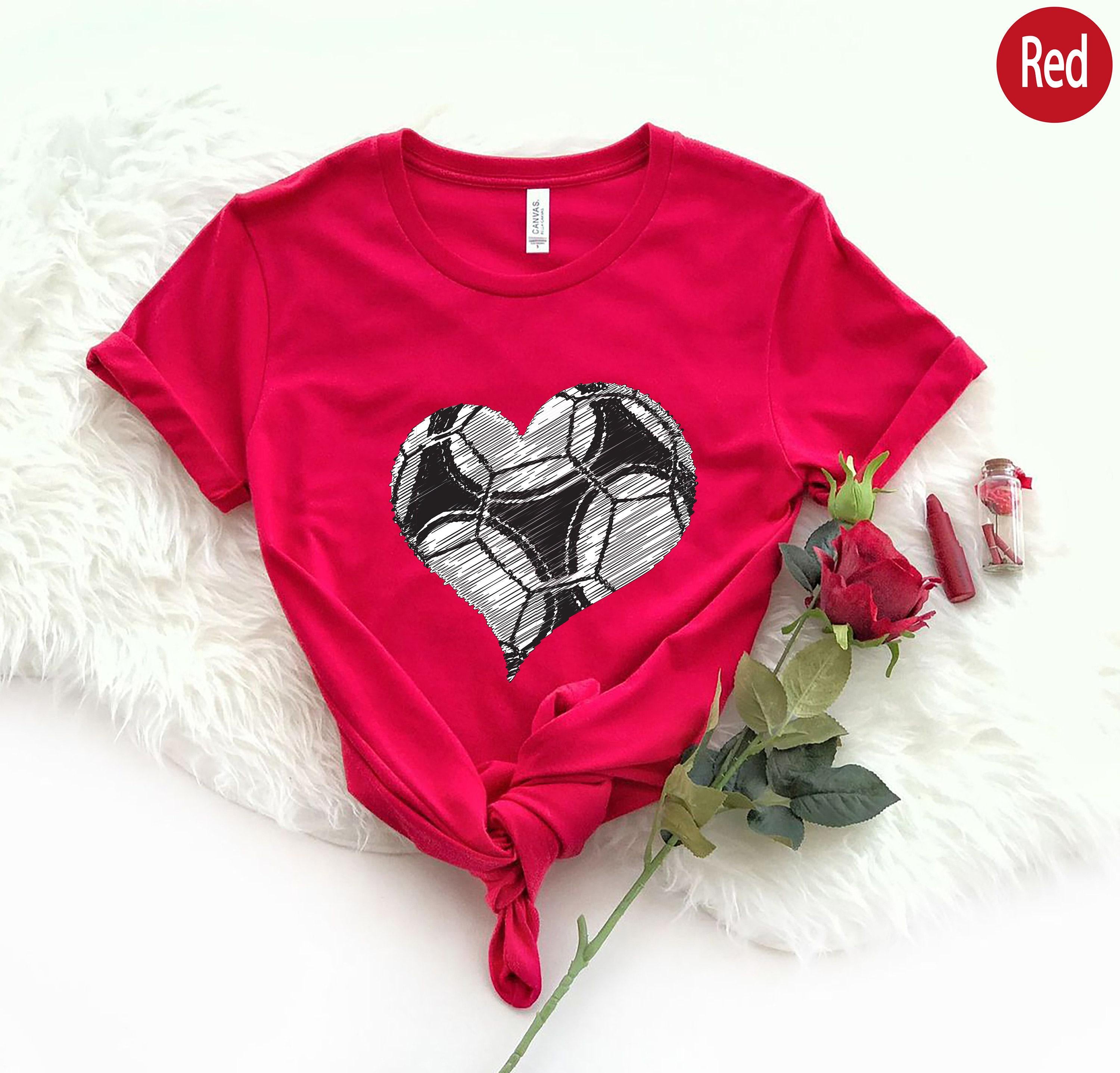 Women's Soccer Ball Heart Sweatshirt, Soccer Mom Shirt, Cute Soccer Player Shirt, Soccer Mama Shirt, Soccer Cheer Gifts For Her