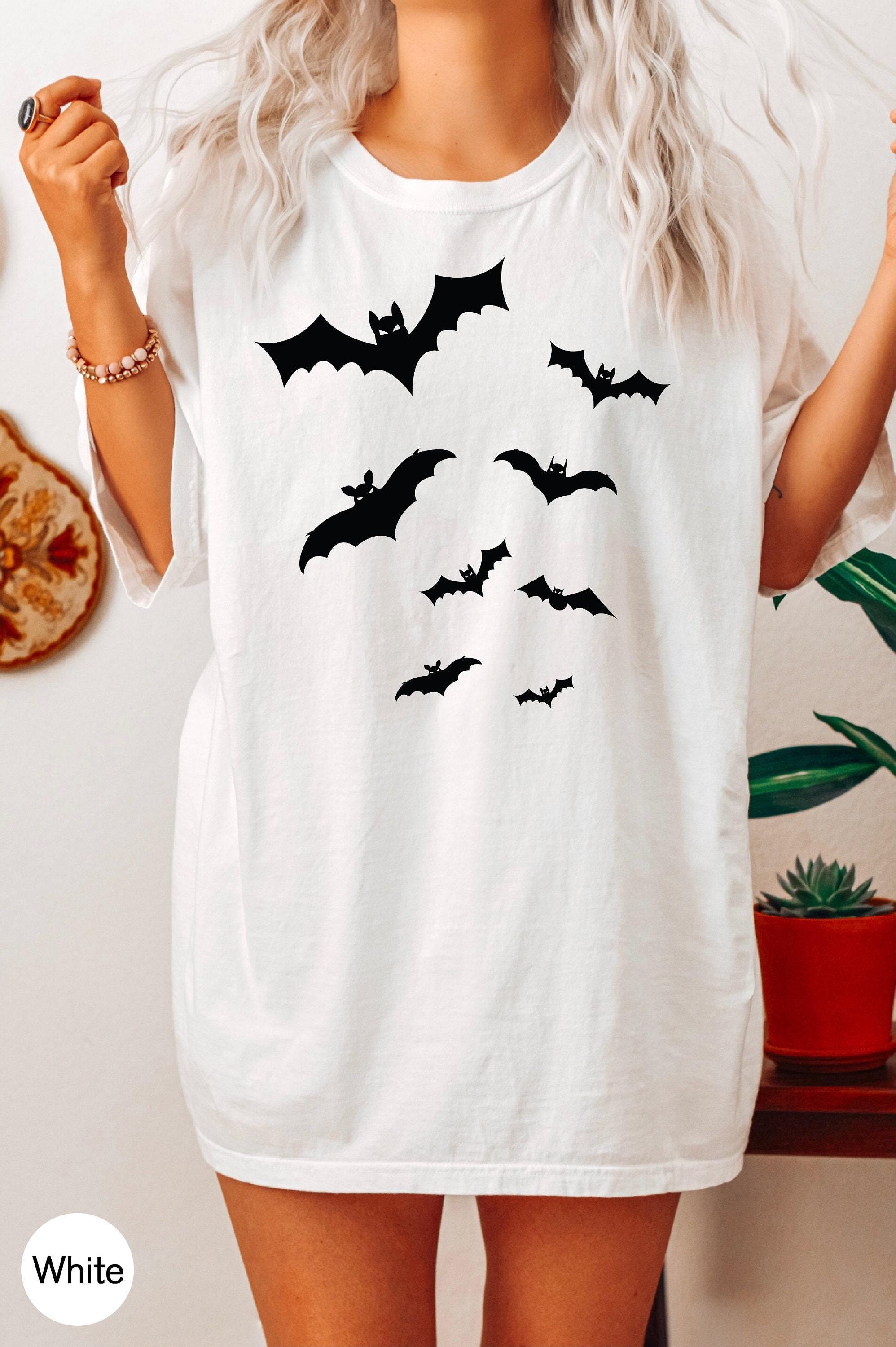 Bats Shirt, Halloween Sweatshirt For Women, Spooky Season Tshirt, Girls Fall Shirt, Halloween Gifts For Friends, Kids Halloween Shirt,K