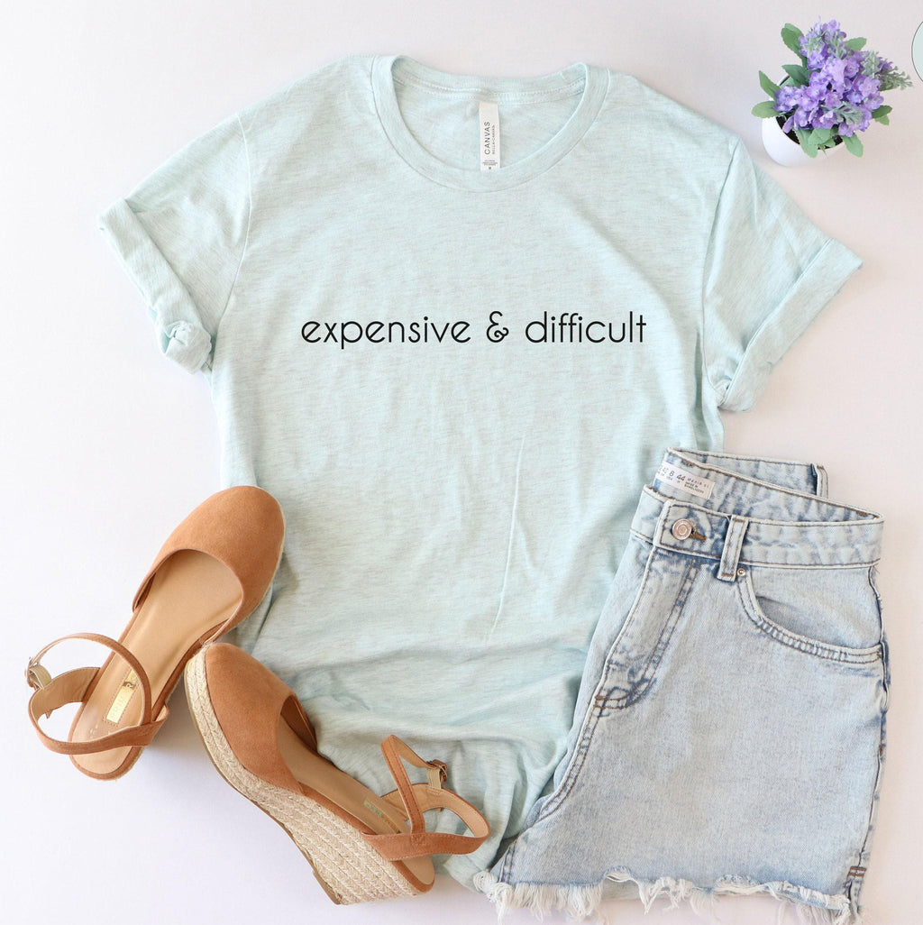 Expensive And Difficult Sweatshirt, Funny Shirt, Sarcastic Hoodie, Funny Mom Life T shirt, Cute Wife Tshirt, Gift For Mothers Day