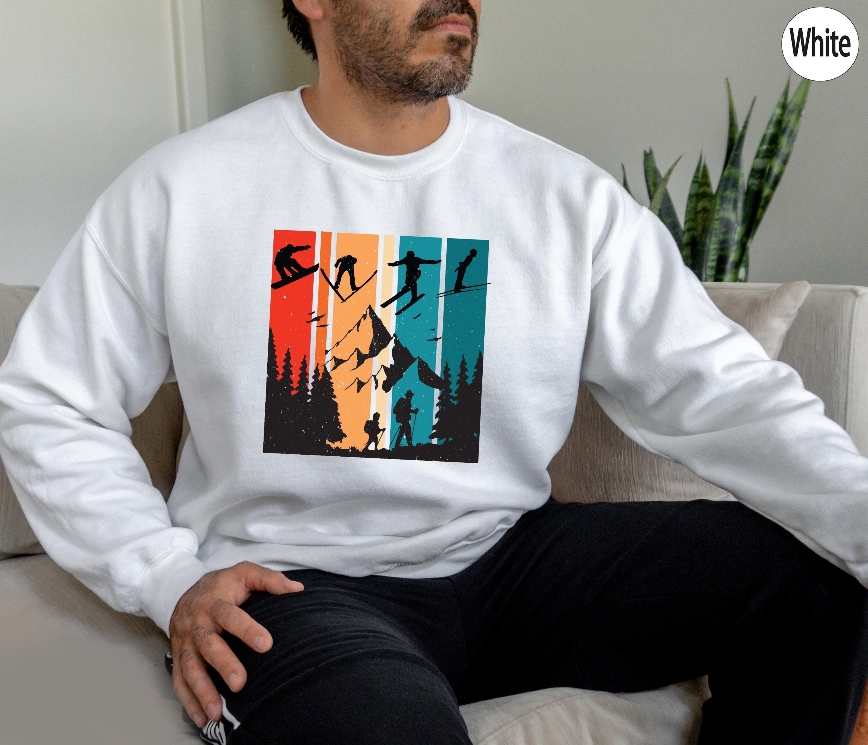 Ski Trip Hoodie For Men, Winter Sports T-Shirt, Snowboard Sweatshirt, Aesthetic Mountain Trip Shirt, Vacay Mode Tee, Gif
