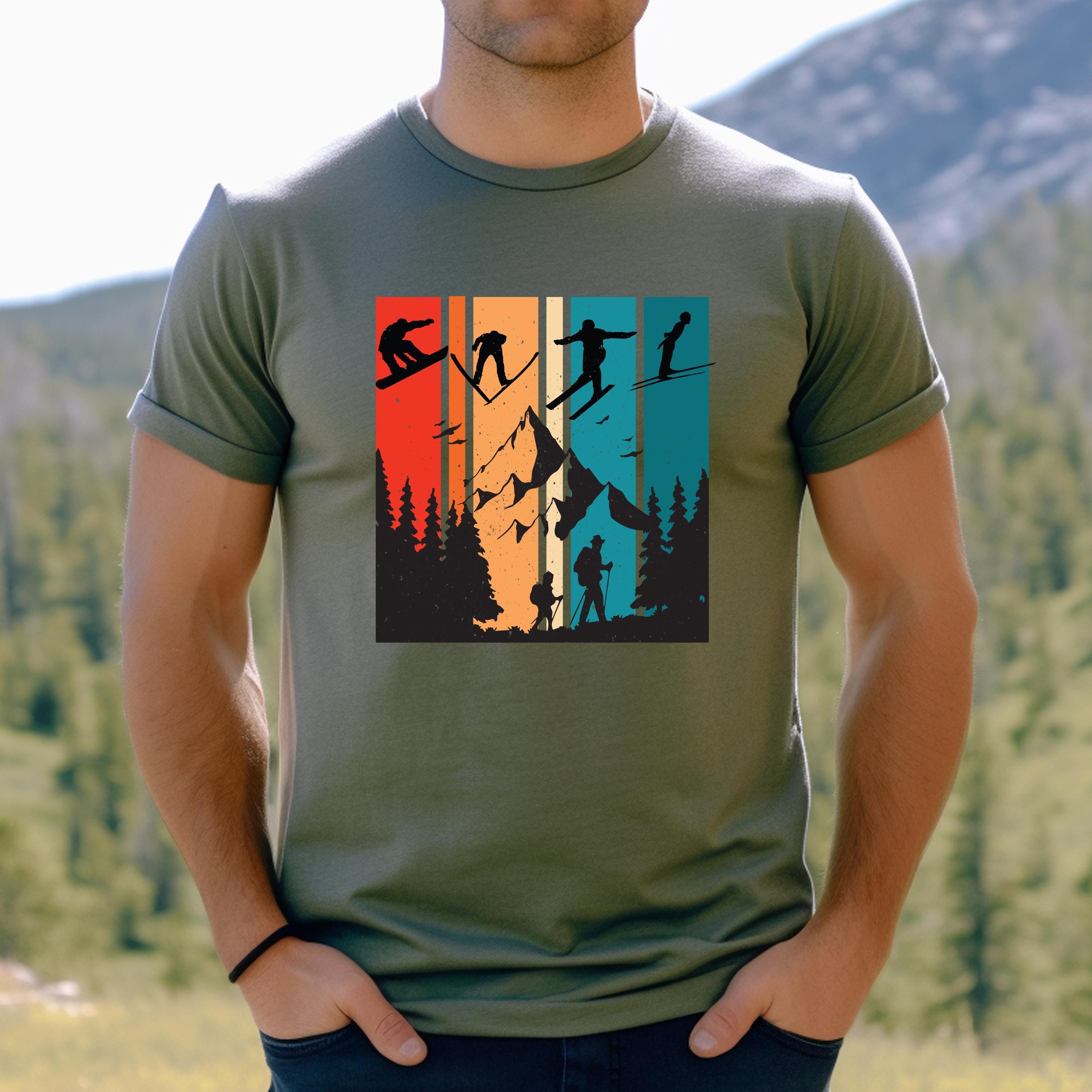 Ski Trip Hoodie For Men, Winter Sports T-Shirt, Snowboard Sweatshirt, Aesthetic Mountain Trip Shirt, Vacay Mode Tee, Gif