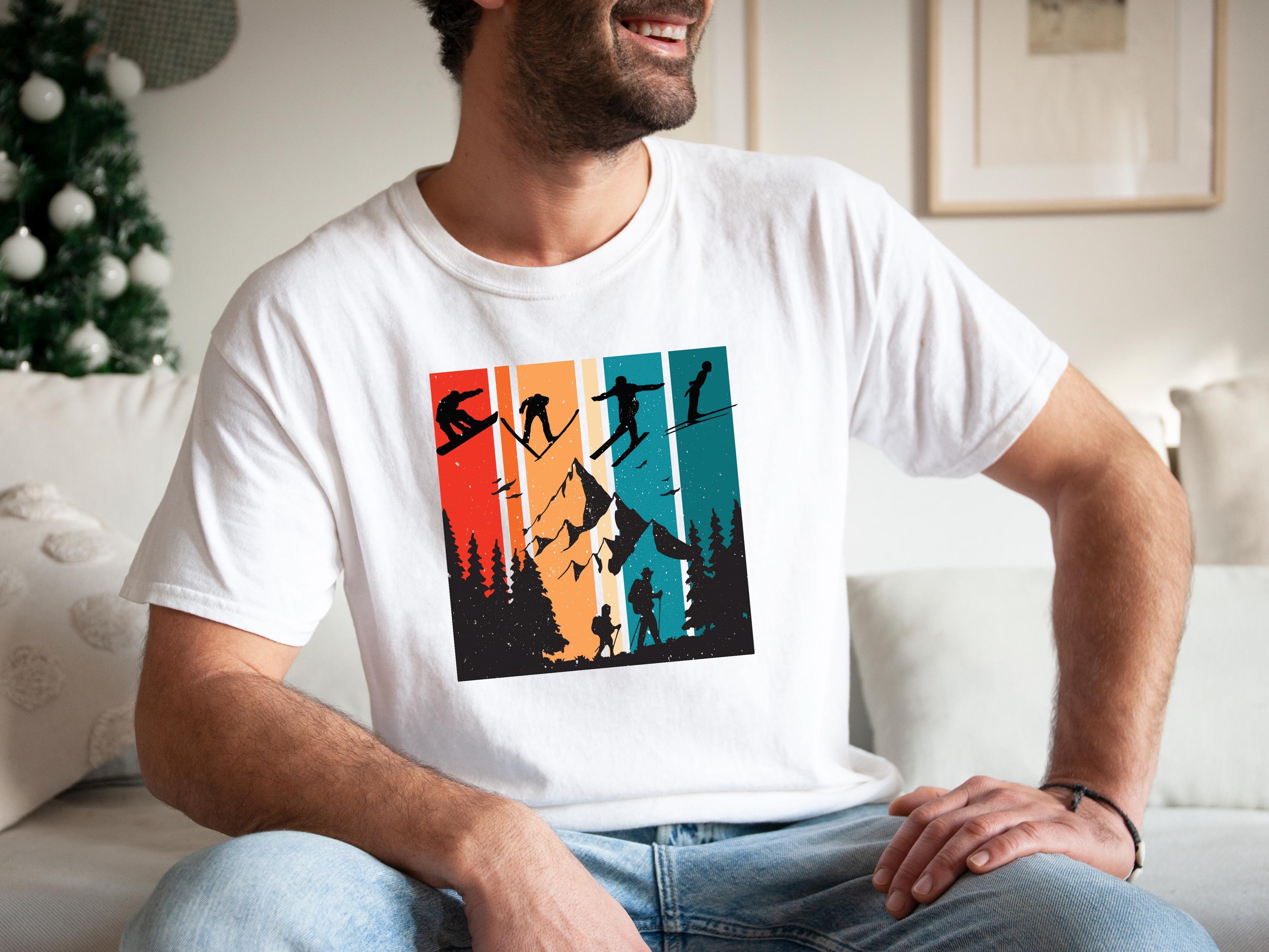 Ski Trip Hoodie For Men, Winter Sports T-Shirt, Snowboard Sweatshirt, Aesthetic Mountain Trip Shirt, Vacay Mode Tee, Gif