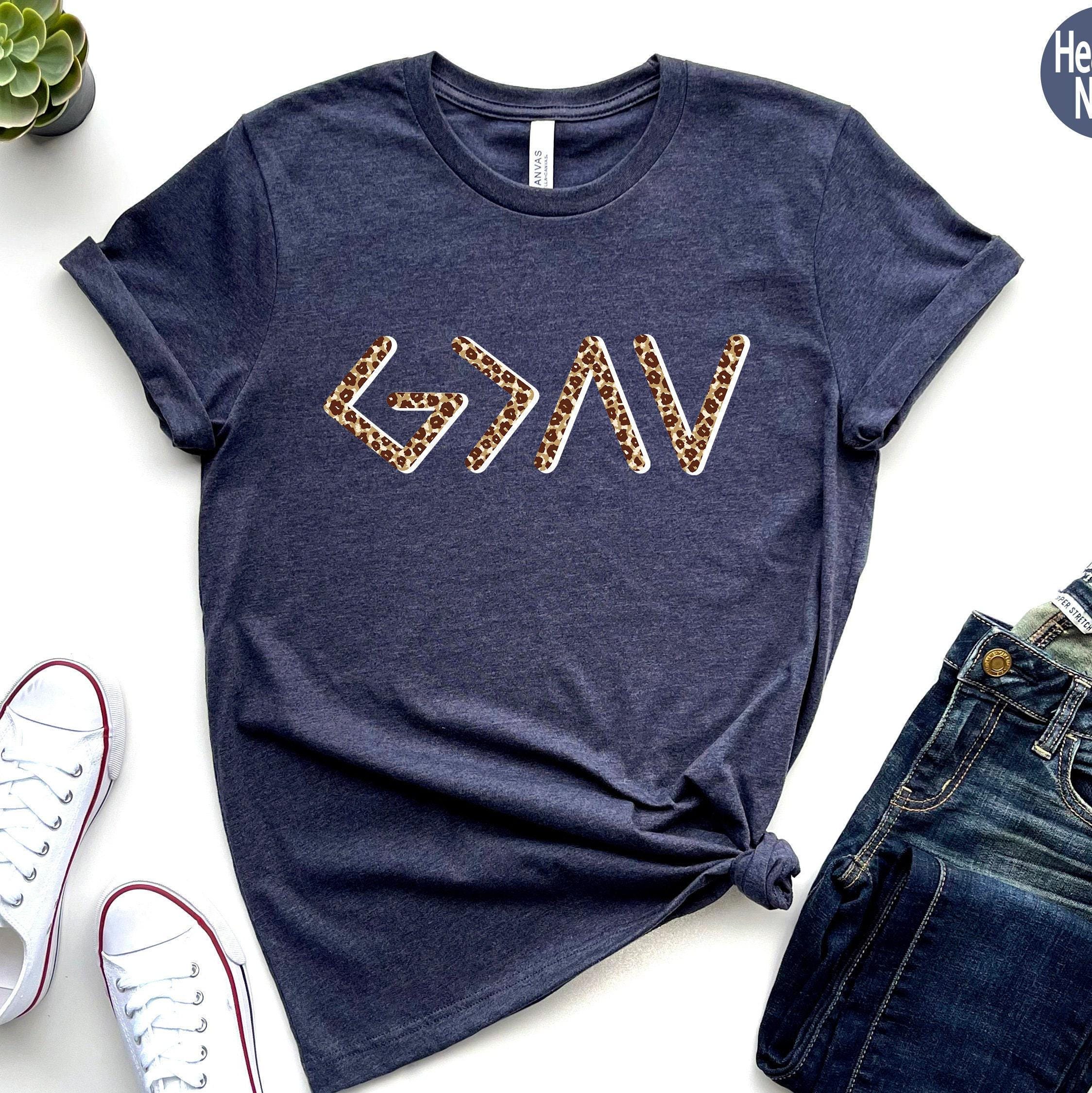 God Is Greater Than The Highs and Lows Shirt, Christian Shirts, Bible Verse Shirt, Religious Gifts For Women, Faith Shir