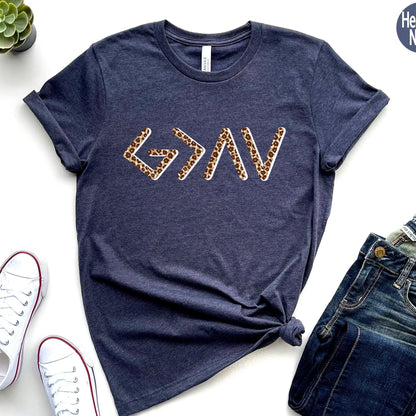 God Is Greater Than The Highs and Lows Shirt, Christian Shirts, Bible Verse Shirt, Religious Gifts For Women, Faith Shirt