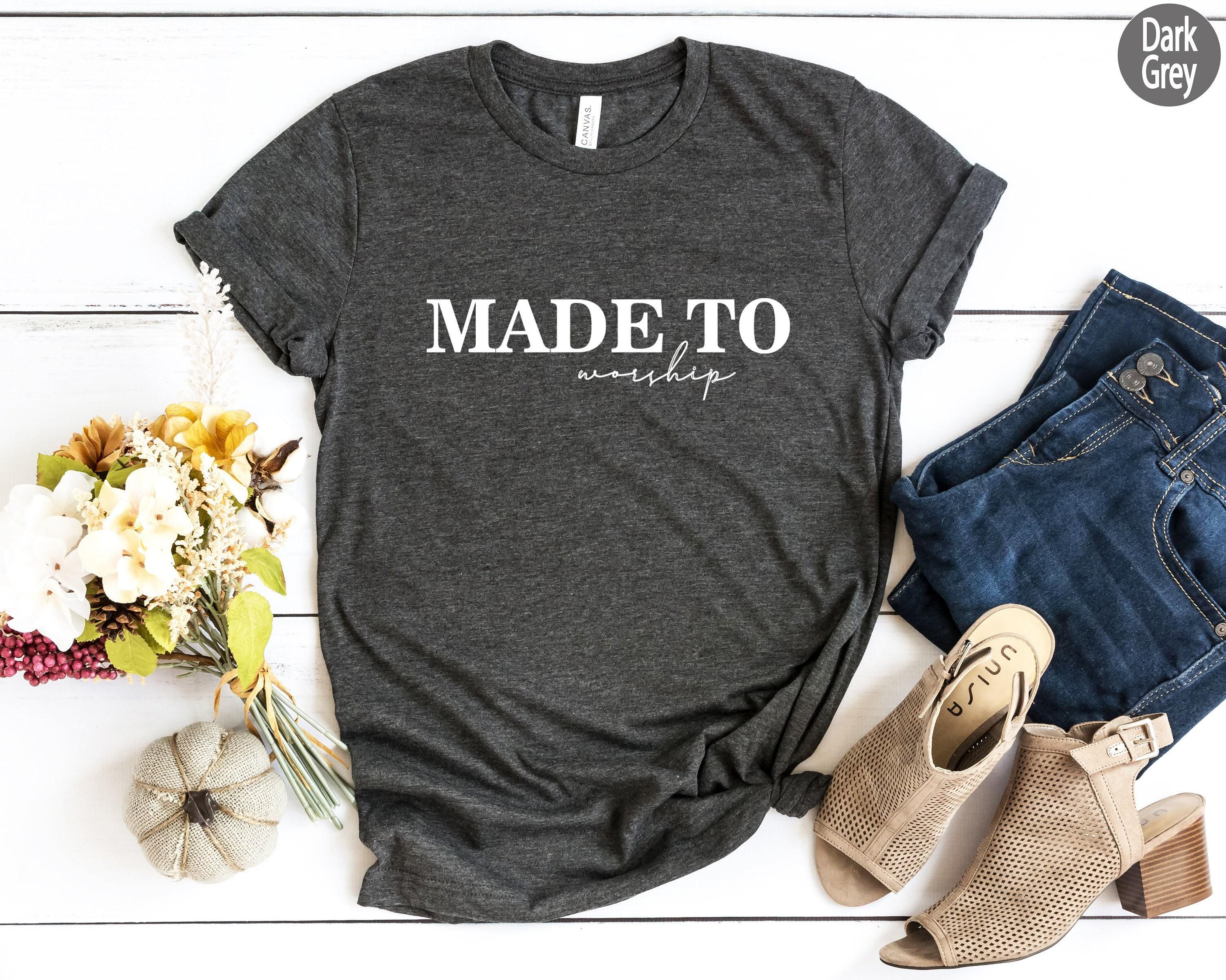 Made To Worship Shirt, Christian Sweatshirt, Bible Verse Shirt, Religious Gifts For Women, Faith Hoodie, Religious Shirt