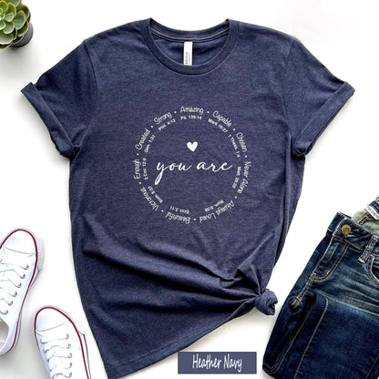 You Are Inspiration Sweatshirt, Christian Shirt, Motivational Hoodie, Bible Verse T shirt, Religious Tshirt, Cute Enough T-shirt