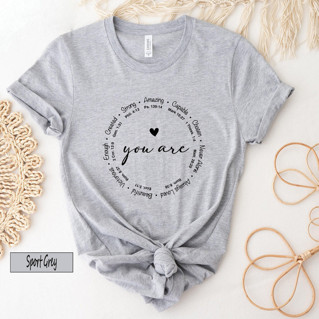 You Are Inspiration Sweatshirt, Christian Shirt, Motivational Hoodie, Bible Verse T shirt, Religious Tshirt, Cute Enough