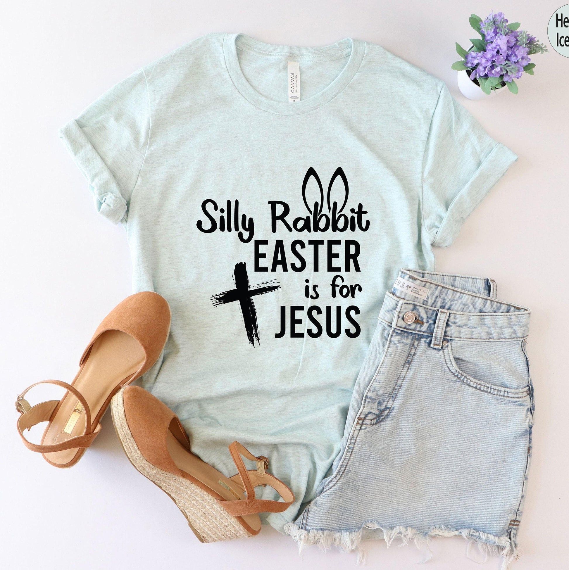 Silly Rabbit Easter Is For Jesus Shirt, Christian Sweatshirt, Funny Christian Easter Shirt, Religious Gifts For Women, Christian Gifts
