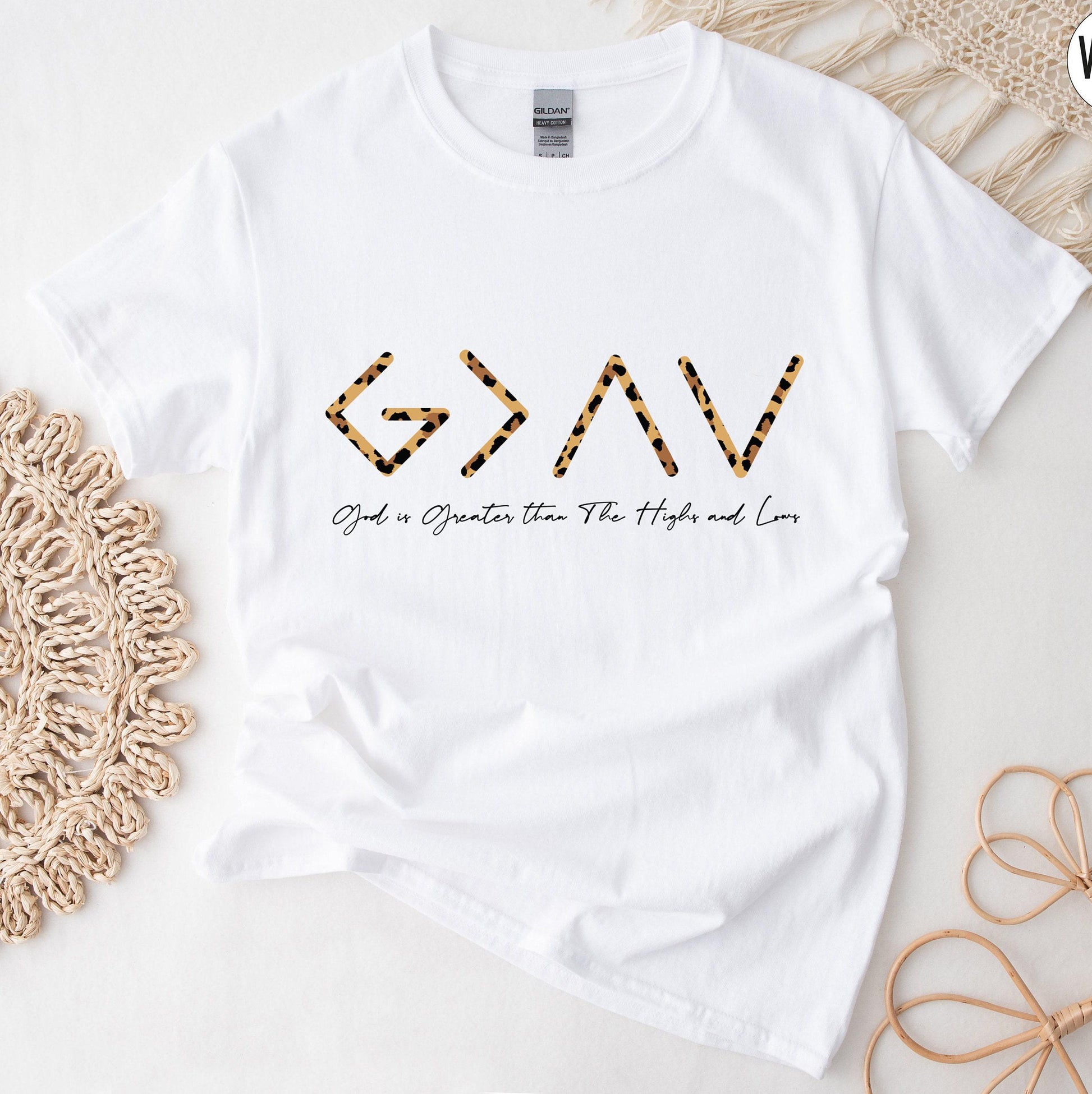 God Is Greater Than The Highs and Lows Shirt, Christian Shirt, Bible Verse Shirt, Religious Gifts For Women, Faith Shirt