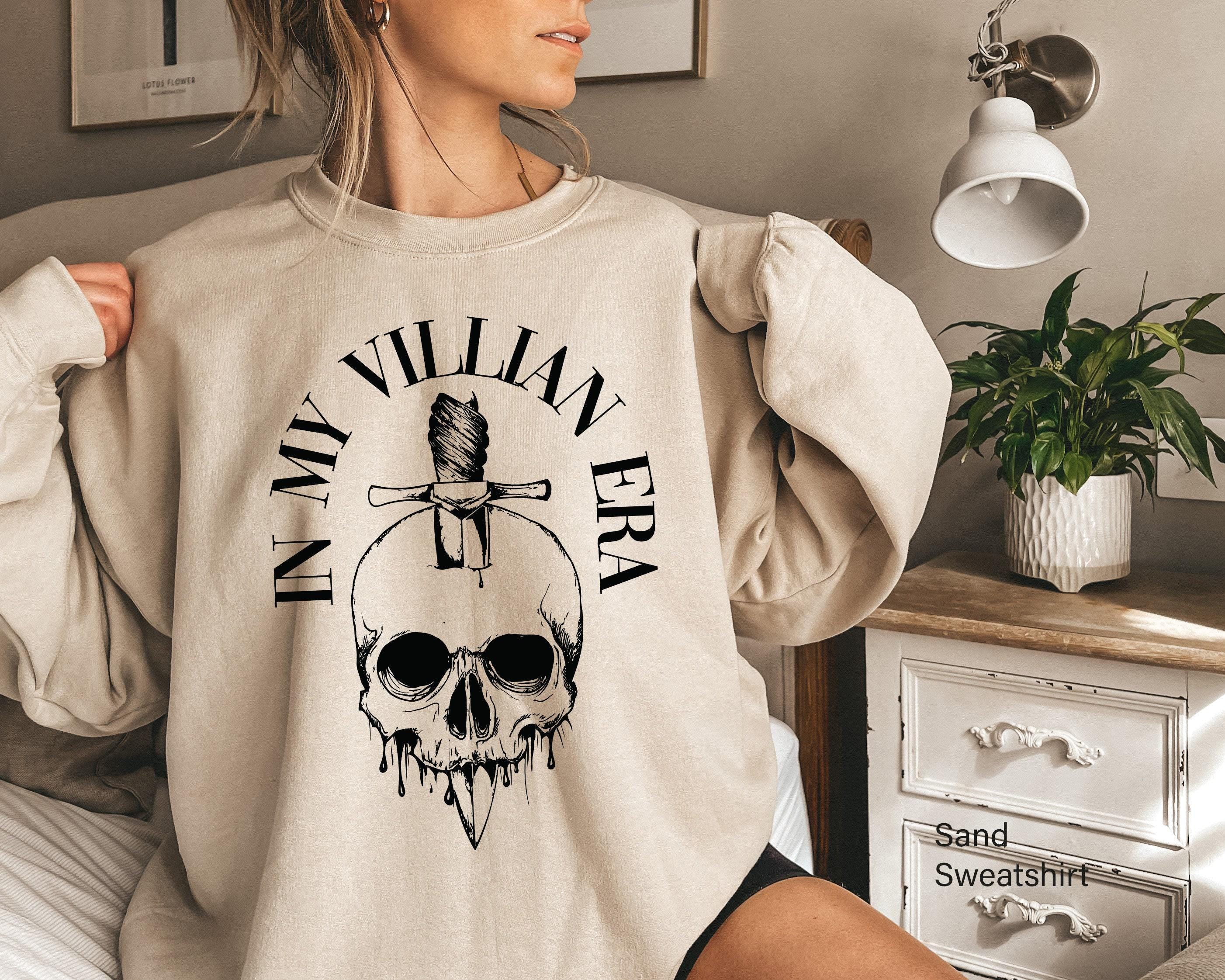 In my Villain Era Hoodie, Aesthetic Book Lover Sweatshirt, Dark Romance Book Shirt, Spicy Book Lover Shirt, Inspirationa