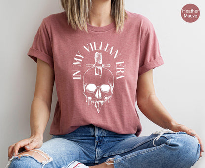 In my Villain Era Hoodie, Aesthetic Book Lover Sweatshirt, Dark Romance Book Shirt, Spicy Book Lover Shirt, Inspirational Quotes Shirt