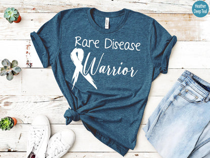 Rare Disease Awareness Shirt, Rare Disease Warrior Sweatshirt, Cancer Ribbon Shirt, Trendy Motivational Gifts, Cancer Survivor Hoodie