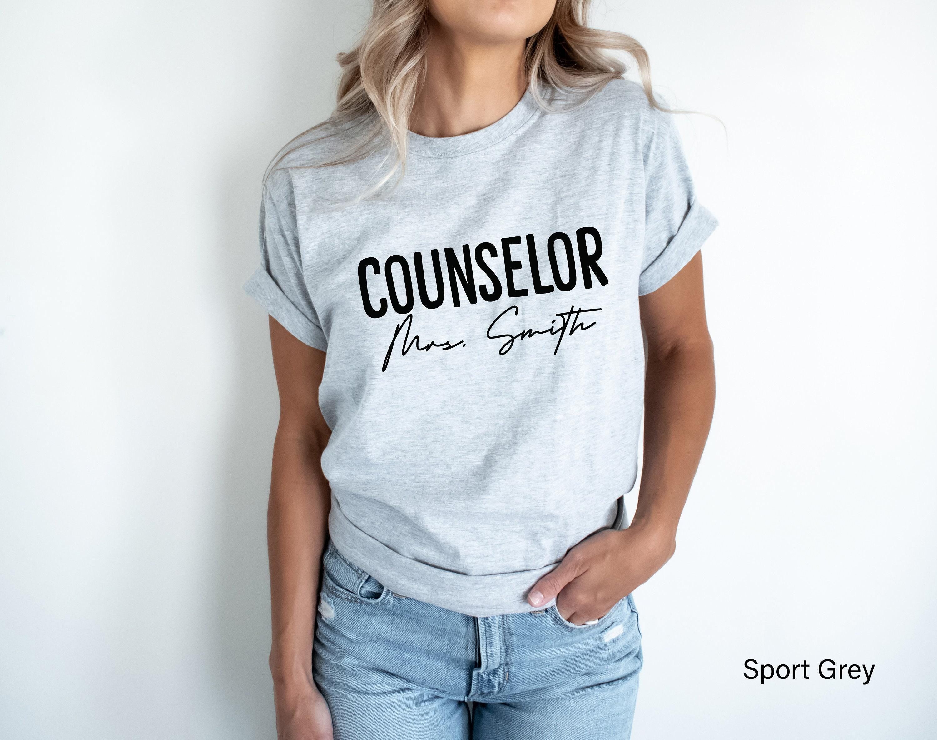Custom School Counselor Shirt For Women, Personalized School Counselor Sweatshirt, School Psychologist Tshirt, School Co
