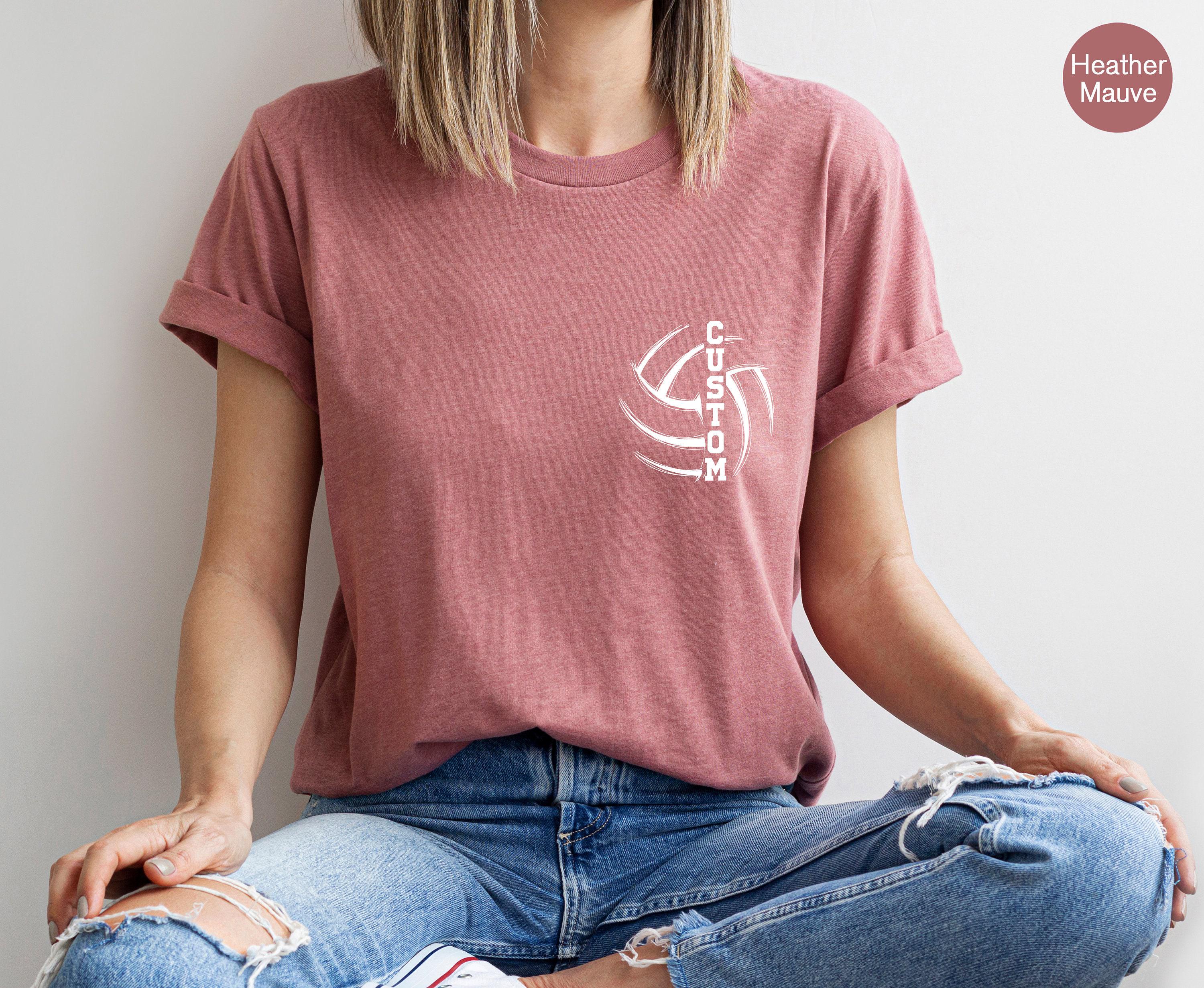 Custom Volleyball Sweatshirt, Personalized Volleyball Shirt, Women's Volleyball Player Shirt, Custom Volleyball Player G