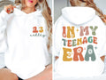 Custom In My Teenage Era Hoodie, Personalized Teenager Shirt, 13th Birthday Sweatshirt For Teen, Thirteenth Birthday Party Gift