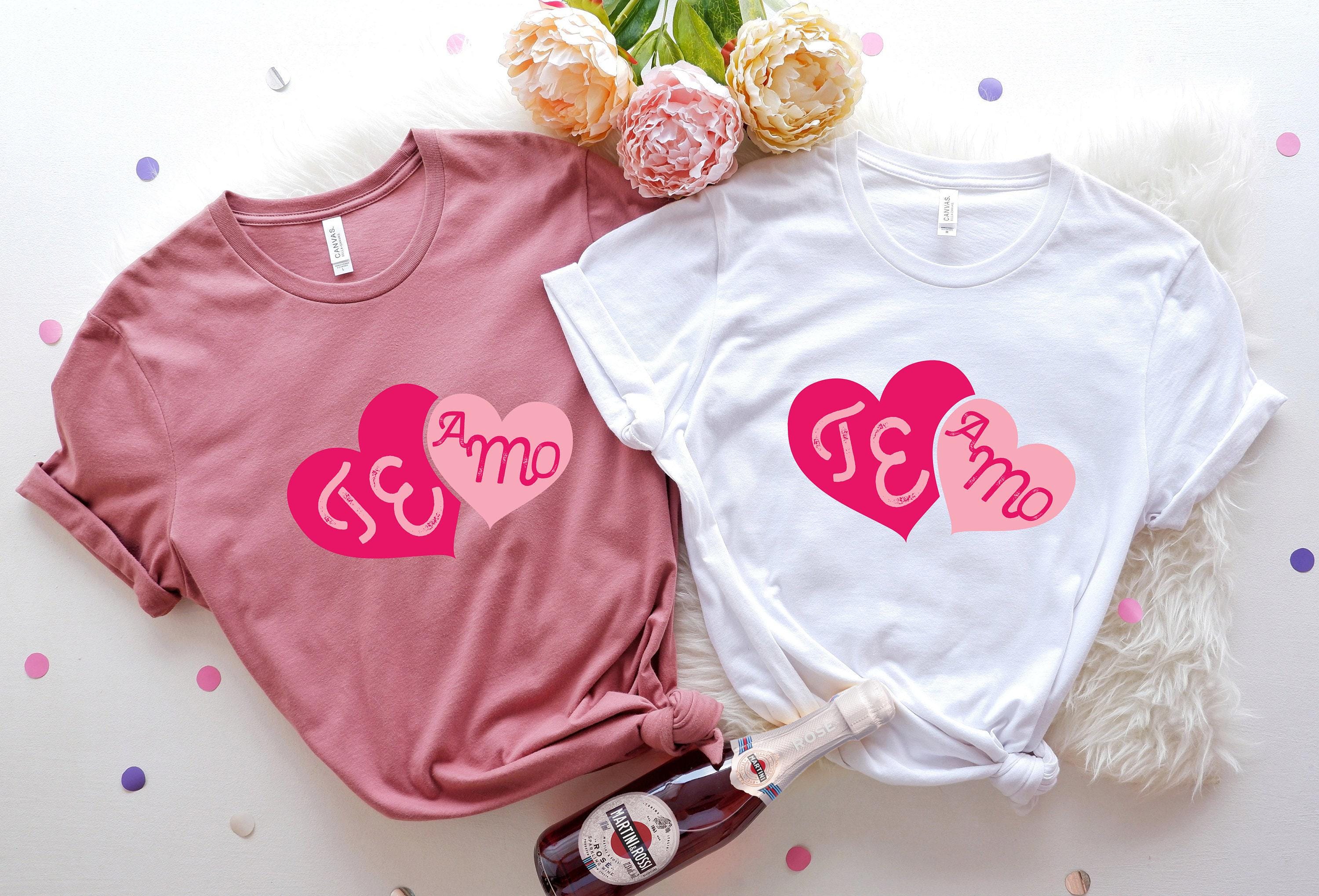 I Love You Te Amo Shirt, Cute Valentines Day Shirt, Te Amo Shirt, Matching Couple Tshirt, Aesthetic Gifts For Girlfriend, Best Lover T
