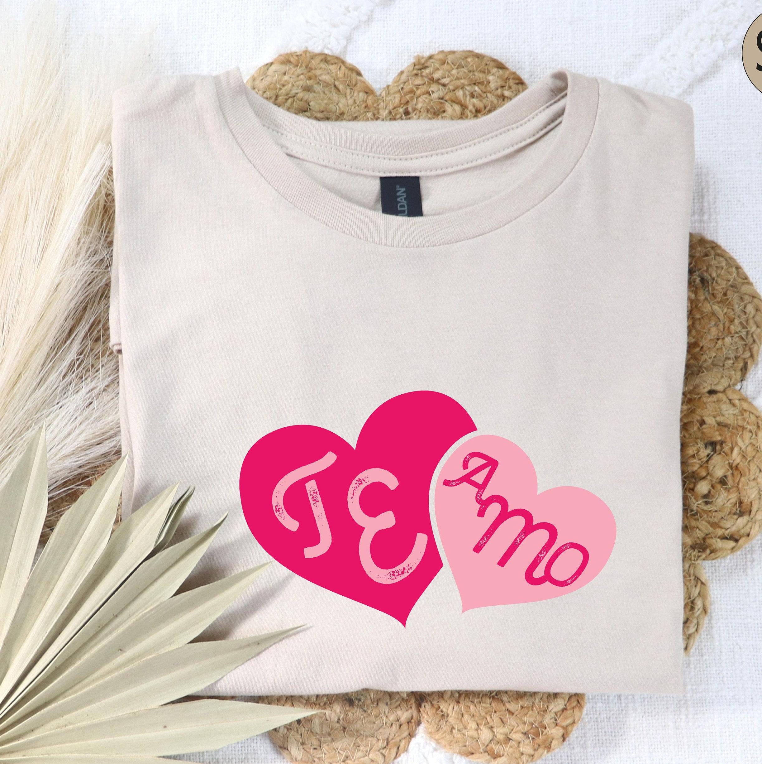 I Love You Te Amo Shirt, Cute Valentines Day Shirt, Te Amo Shirt, Matching Couple Tshirt, Aesthetic Gifts For Girlfriend, Best Lover T
