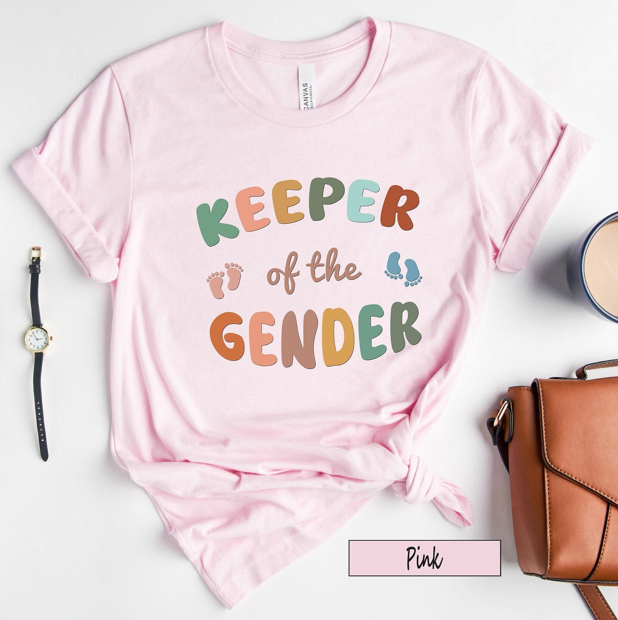 Keeper of the Gender Shirt, Aesthetic Gender Party Sweatshirt, Mama Boy Girl Baby Announcement Shirts, Trendy Gifts for 