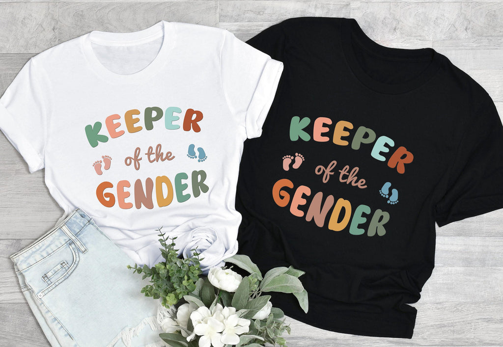 Keeper of the Gender Shirt, Aesthetic Gender Party Sweatshirt, Mama Boy Girl Baby Announcement Shirts, Trendy Gifts for Baby Shower