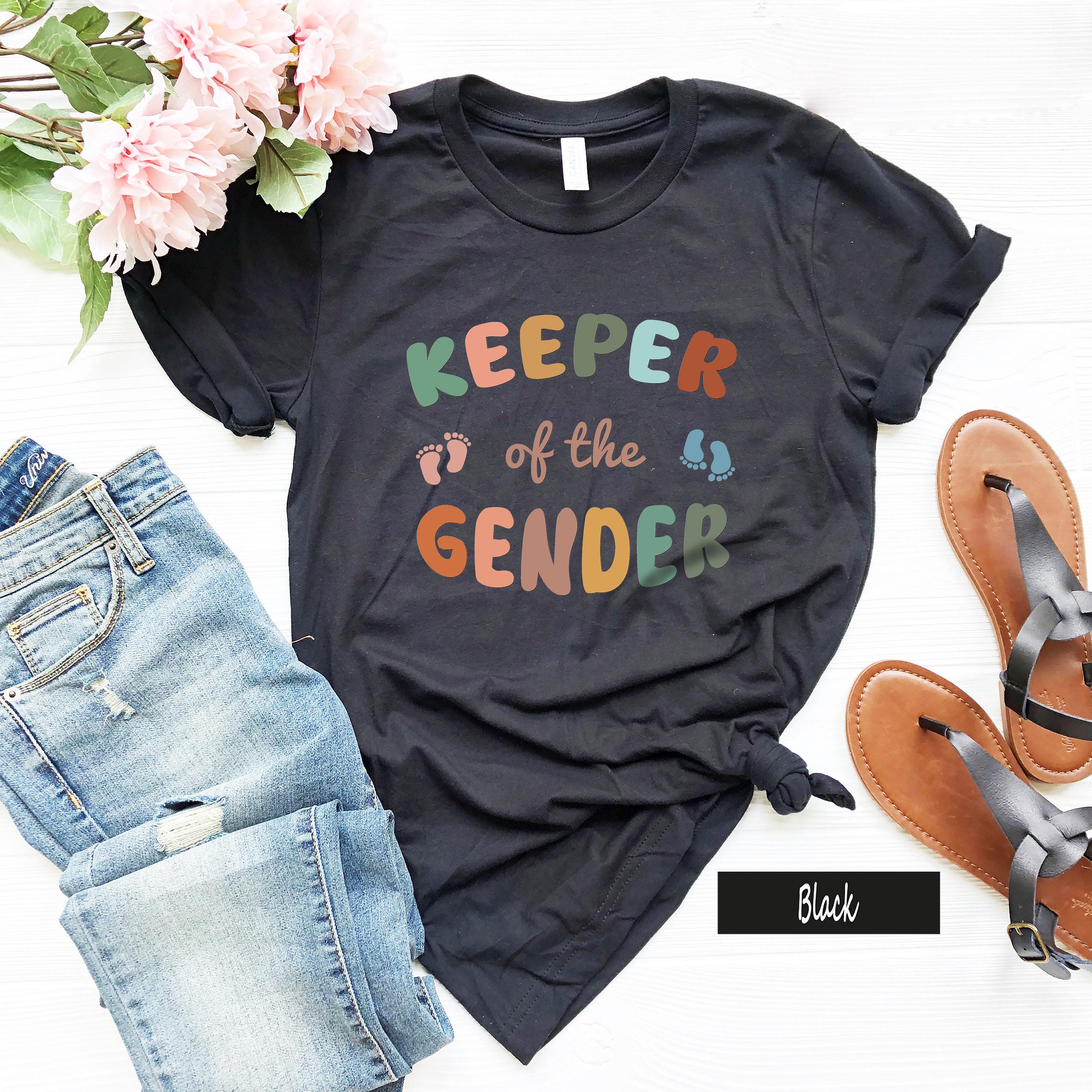 Keeper of the Gender Shirt, Aesthetic Gender Party Sweatshirt, Mama Boy Girl Baby Announcement Shirts, Trendy Gifts for Baby Shower
