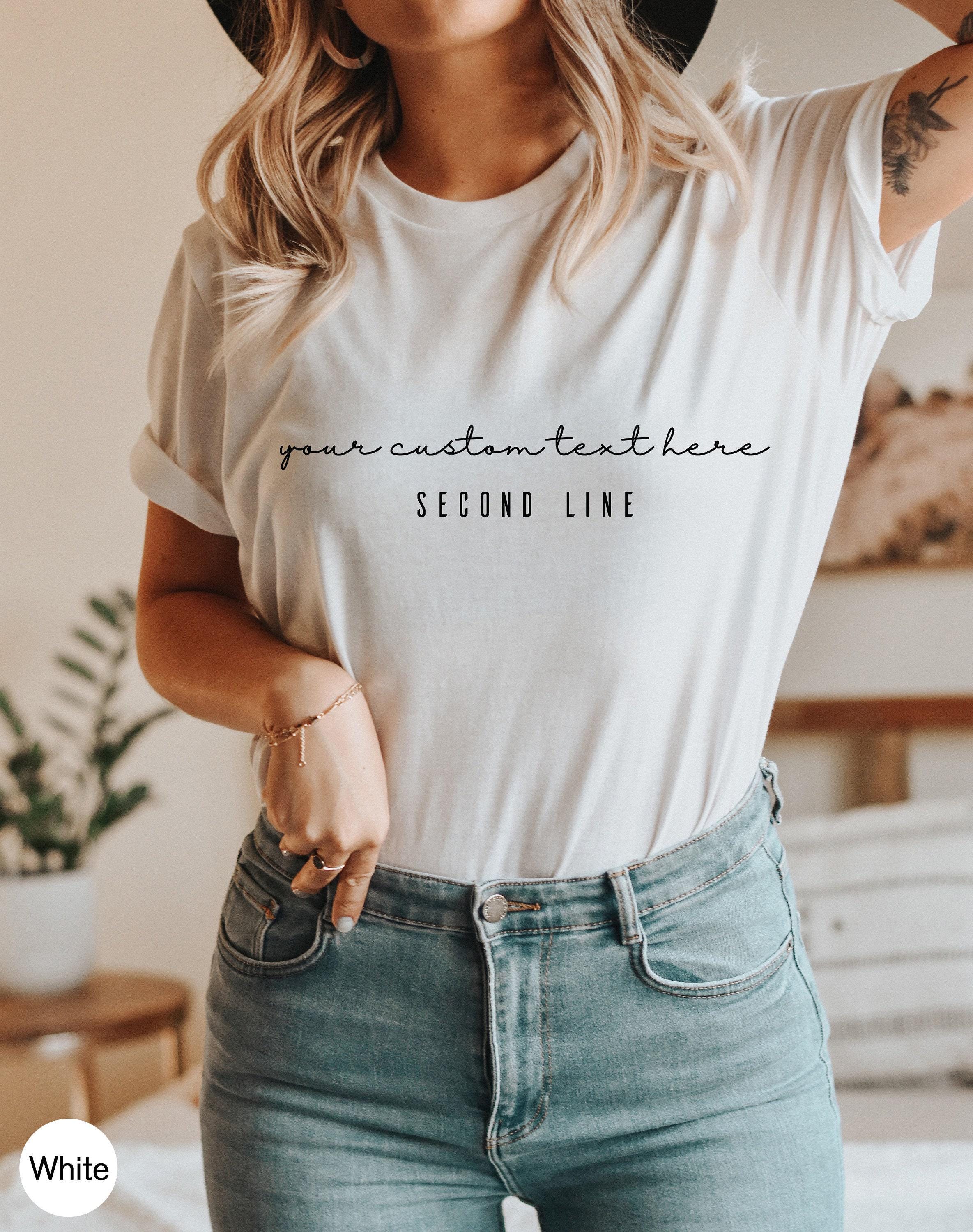 Custom Text Sweatshirt, Women's Custom Shirt, Men's Personalized Hoodie, Customized Birthday Gifts, Personalized Gifts F