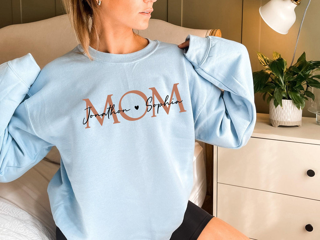 Custom Mom Shirt With Kids Names, Custom Mama Sweatshirt With Children Name, Personalized Mother's Day Gifts, Customized Gifts For Mom