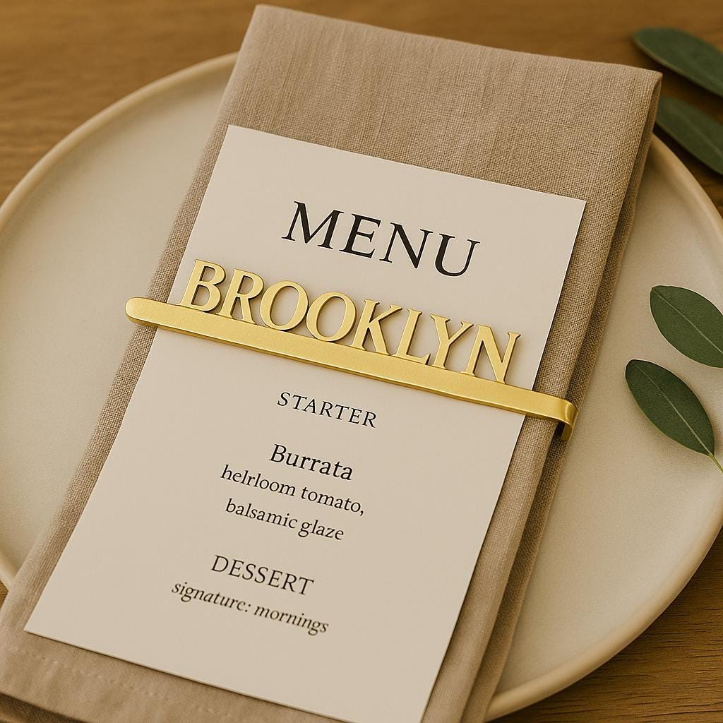 Custom Wood Napkin Name Tag, Wedding Napkin Name Tags, Personalized Napkin Rings, Customized Special Dinner Name Sign, Wood Name Plate Tag,