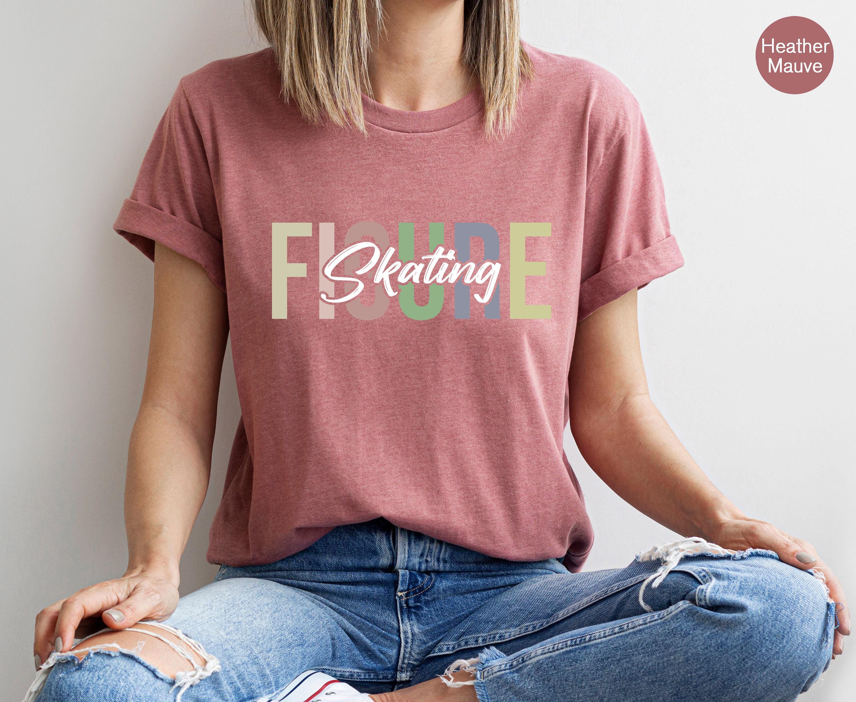Aesthetic Figure Skating Sweatshirt, Women's Ice Skating Shirt, Figure Skater Hoodie, Cute Figure Skating Gifts, Ice Ska