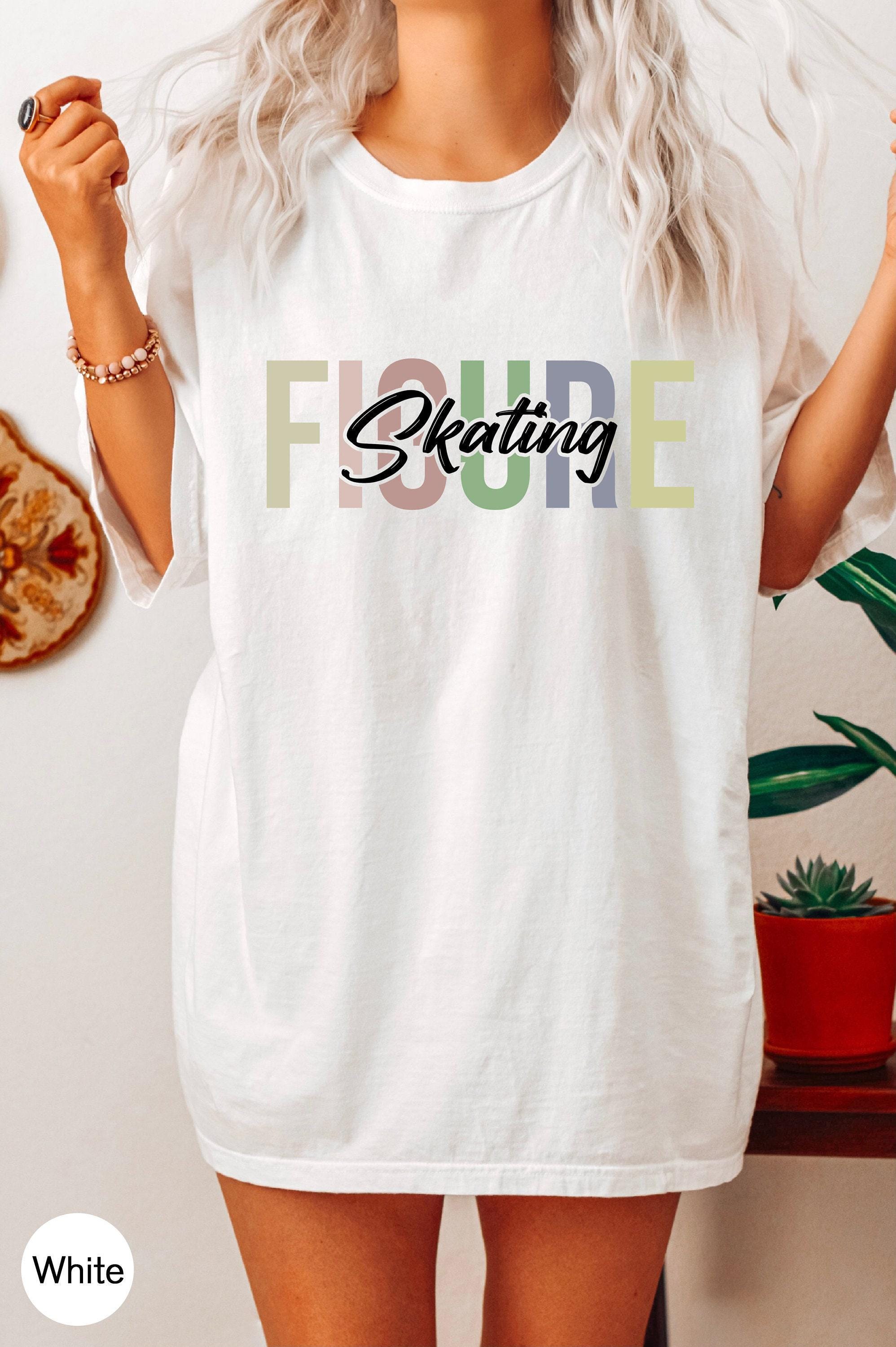 Aesthetic Figure Skating Sweatshirt, Women's Ice Skating Shirt, Figure Skater Hoodie, Cute Figure Skating Gifts, Ice Skater Tshirt