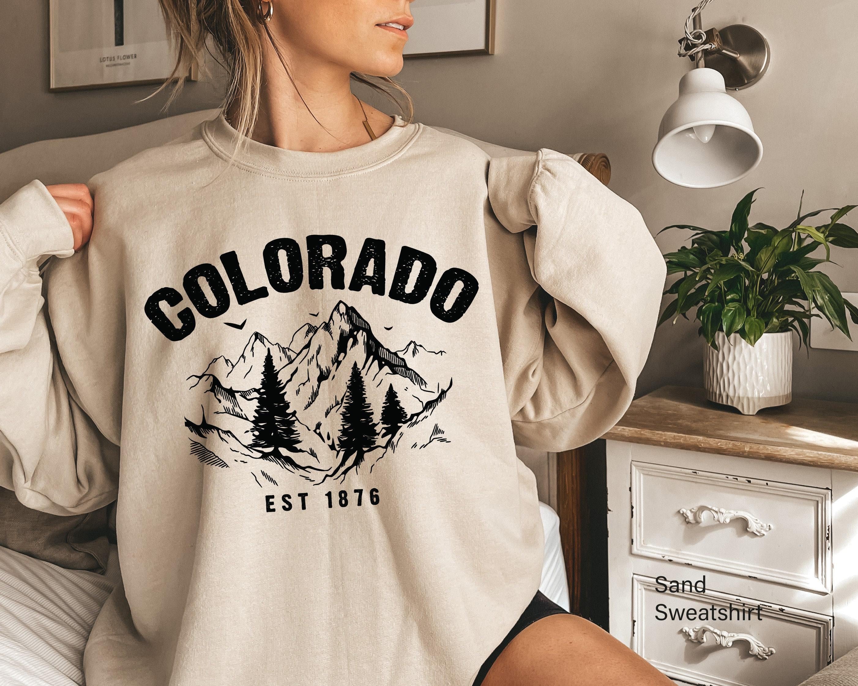 Colorado Sweatshirt, Colorado Lover Gifts, Mountains Hoodie, Winter Season Cozy Hoodie, Colorado Skiing Shirt, Winter Sp
